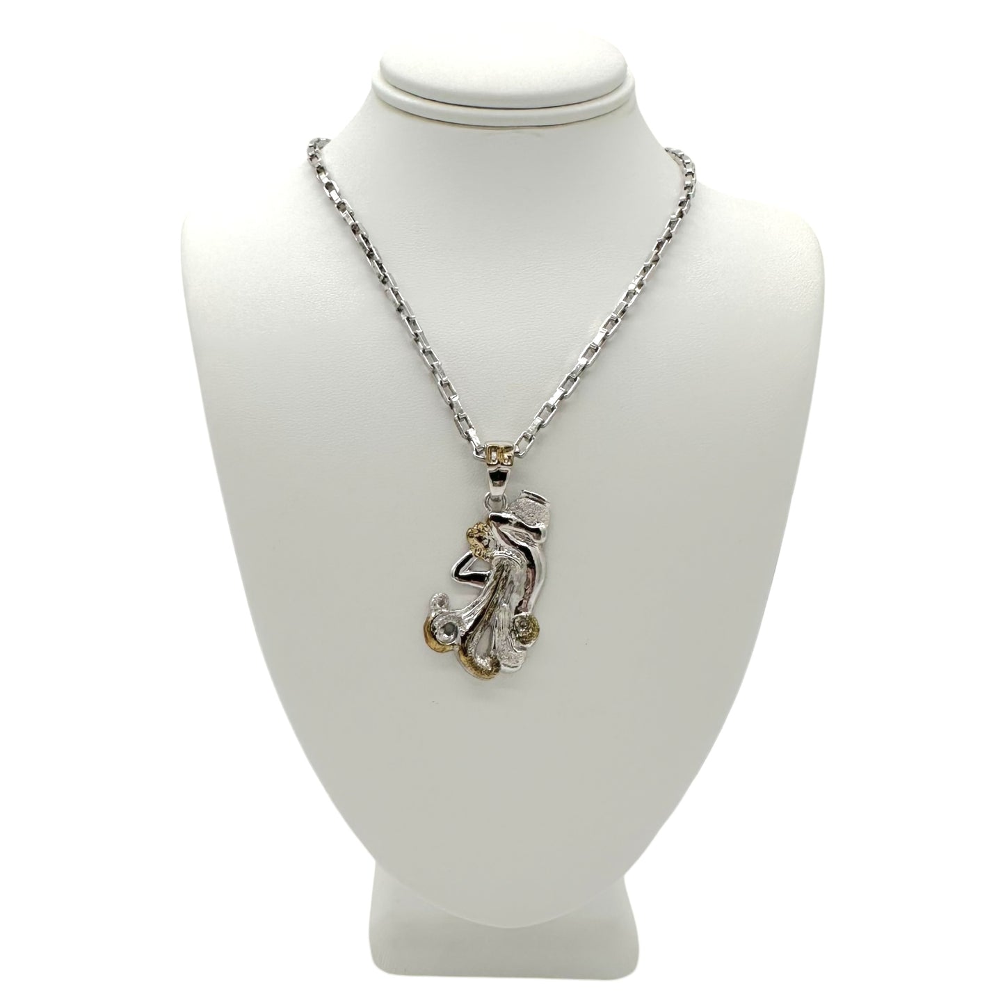 Dolce & Gabbana Sterling Silver Aquarius Necklace