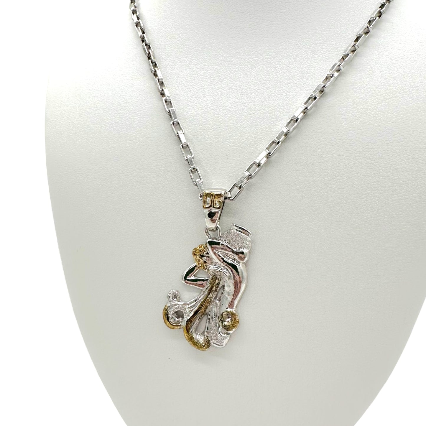 Dolce & Gabbana Sterling Silver Aquarius Necklace