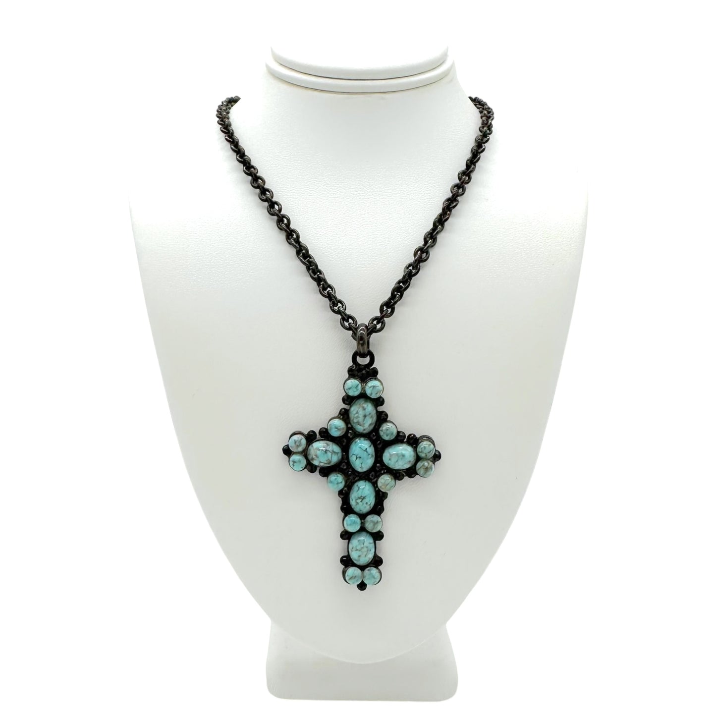 Dolce & Gabbana Turquoise Cross Necklace