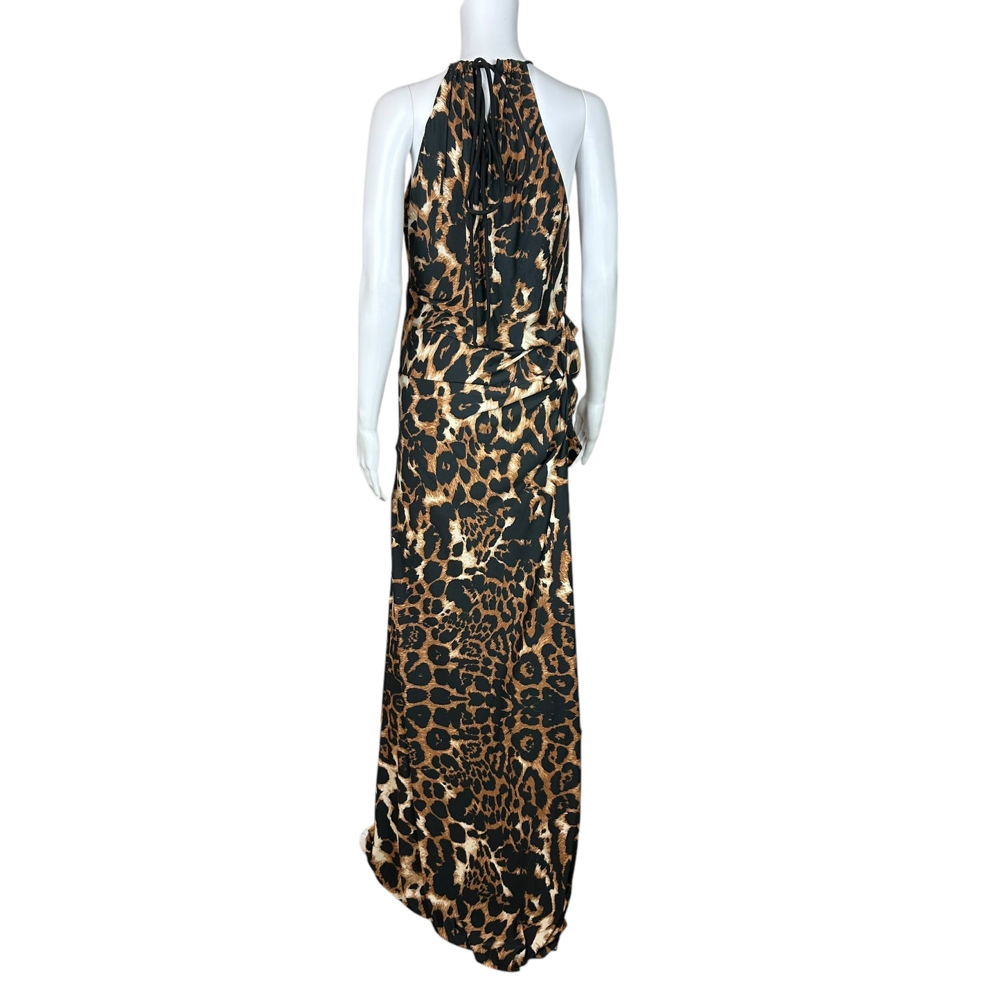 Roberto Cavalli Leopard Print Maxi Dress