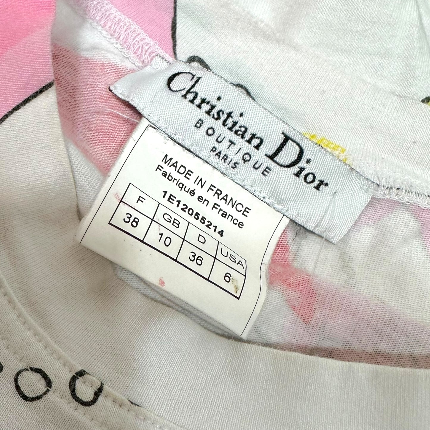 Christian Dior S/S 2001 Saddle Bag Graphic T-Shirt