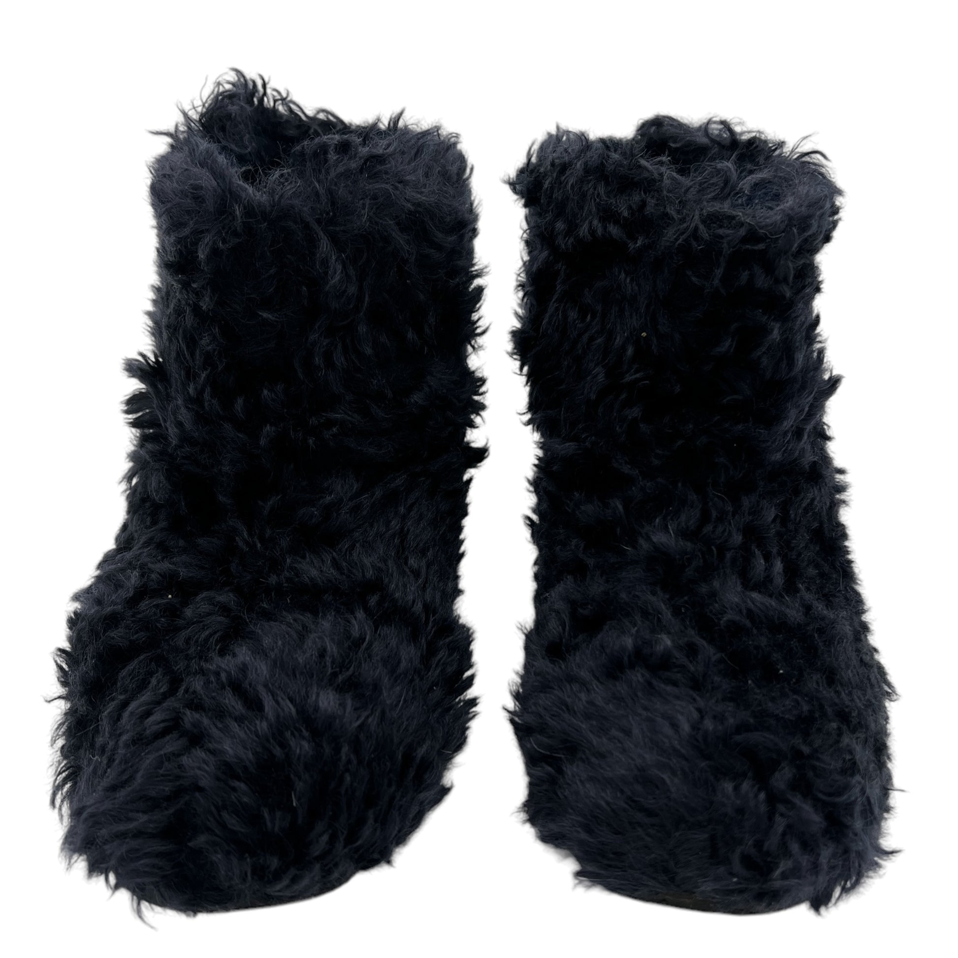 Miu Miu Black Shearling Boots - Outfit Repeater