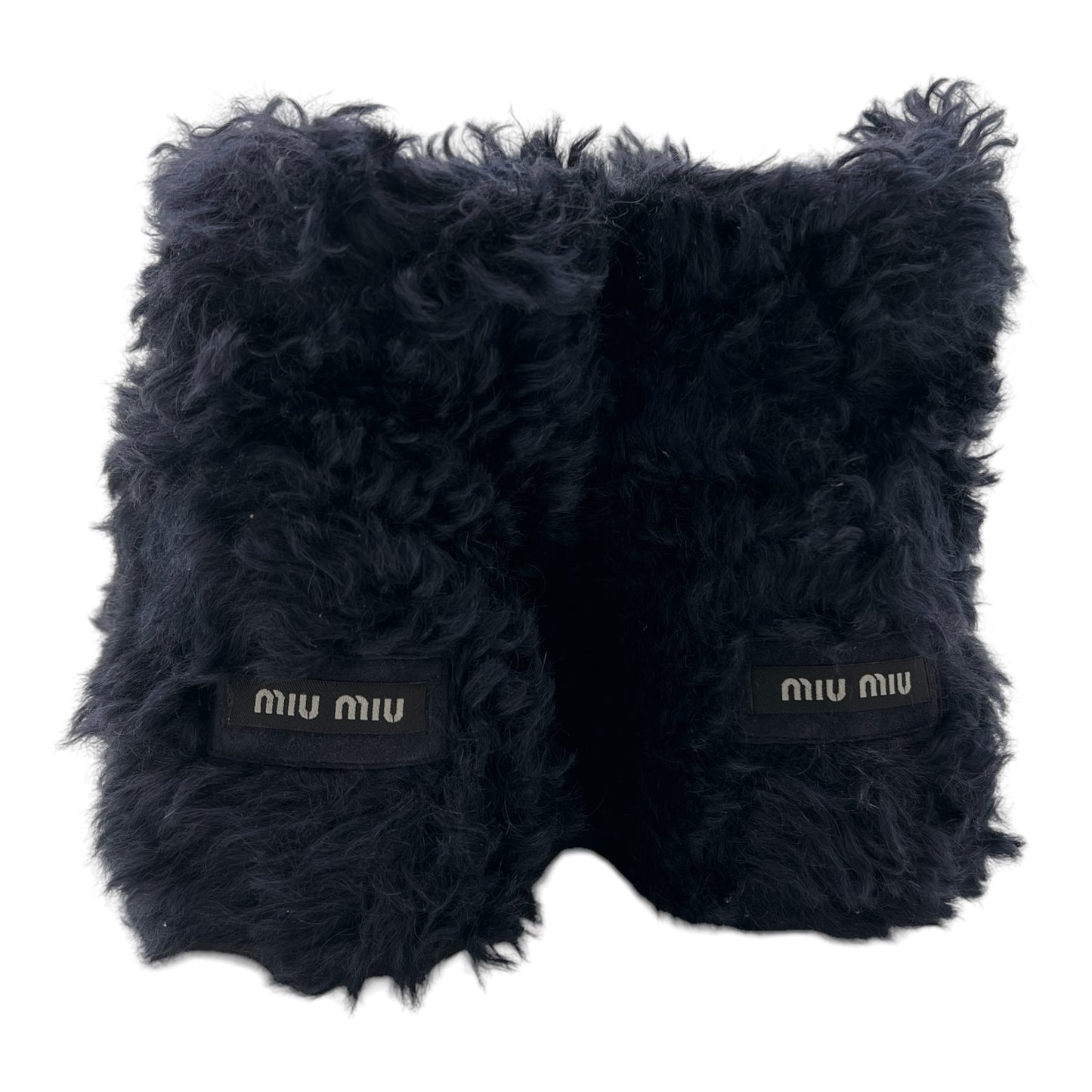 Miu Miu Black Shearling Boots - Outfit Repeater