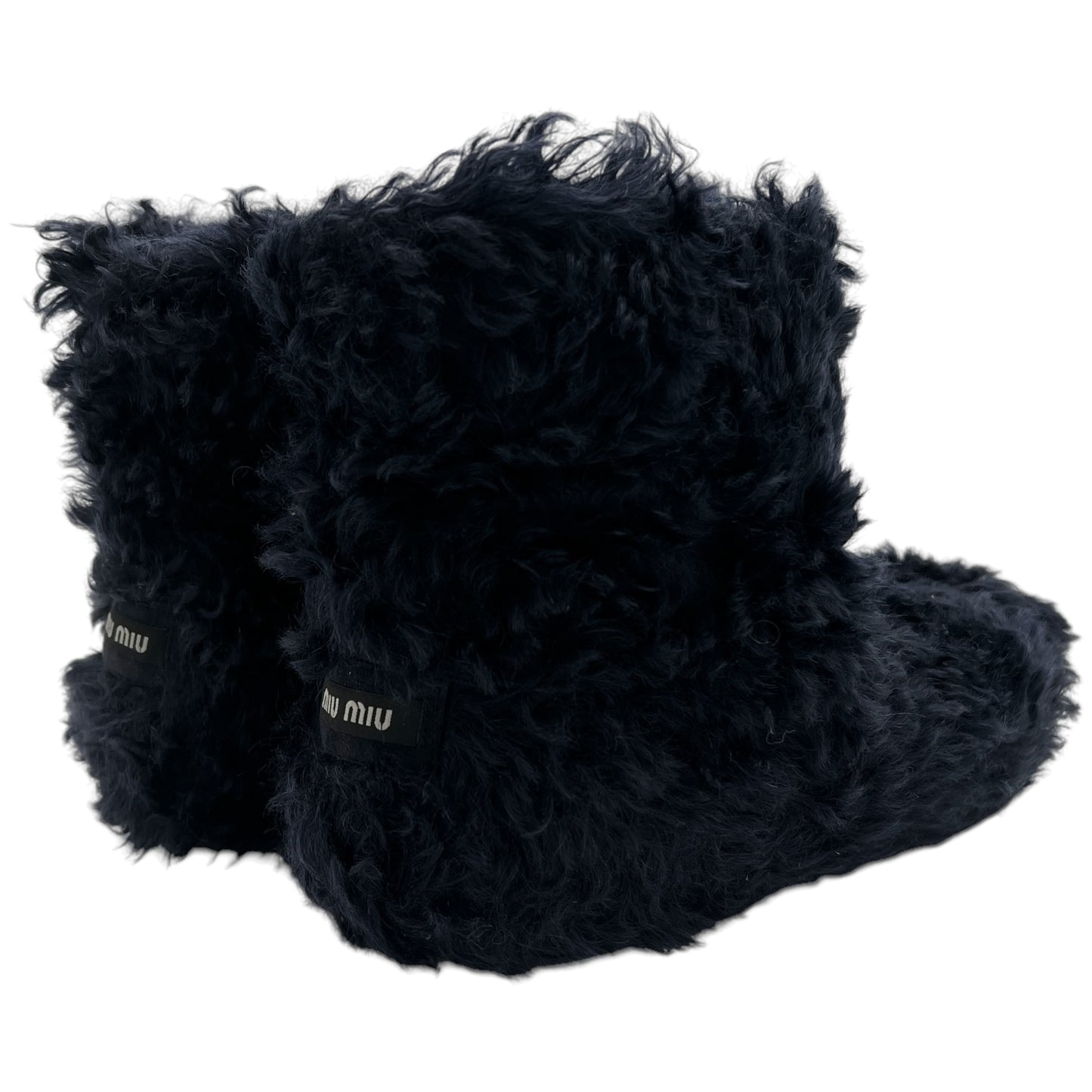 Miu Miu Black Shearling Boots - Outfit Repeater