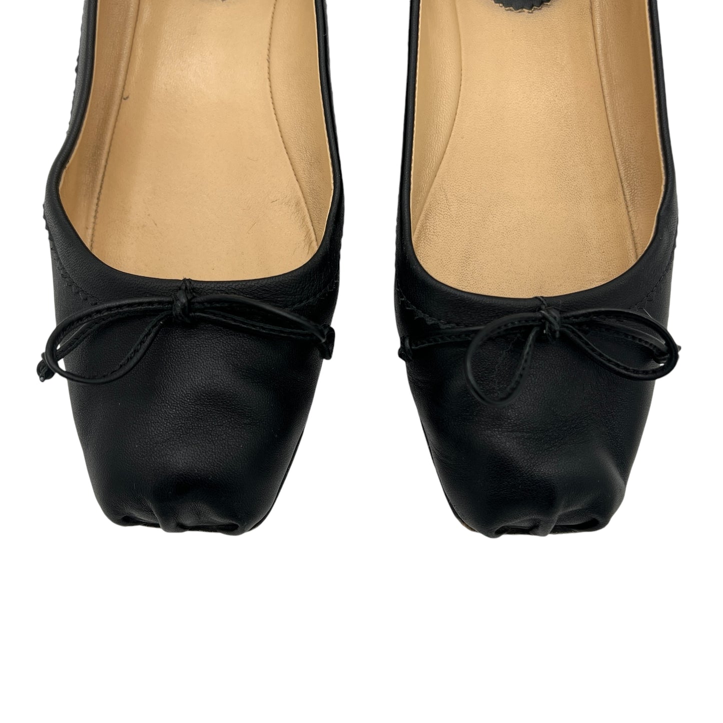 Christian Louboutin Black Leather Ballet Flats