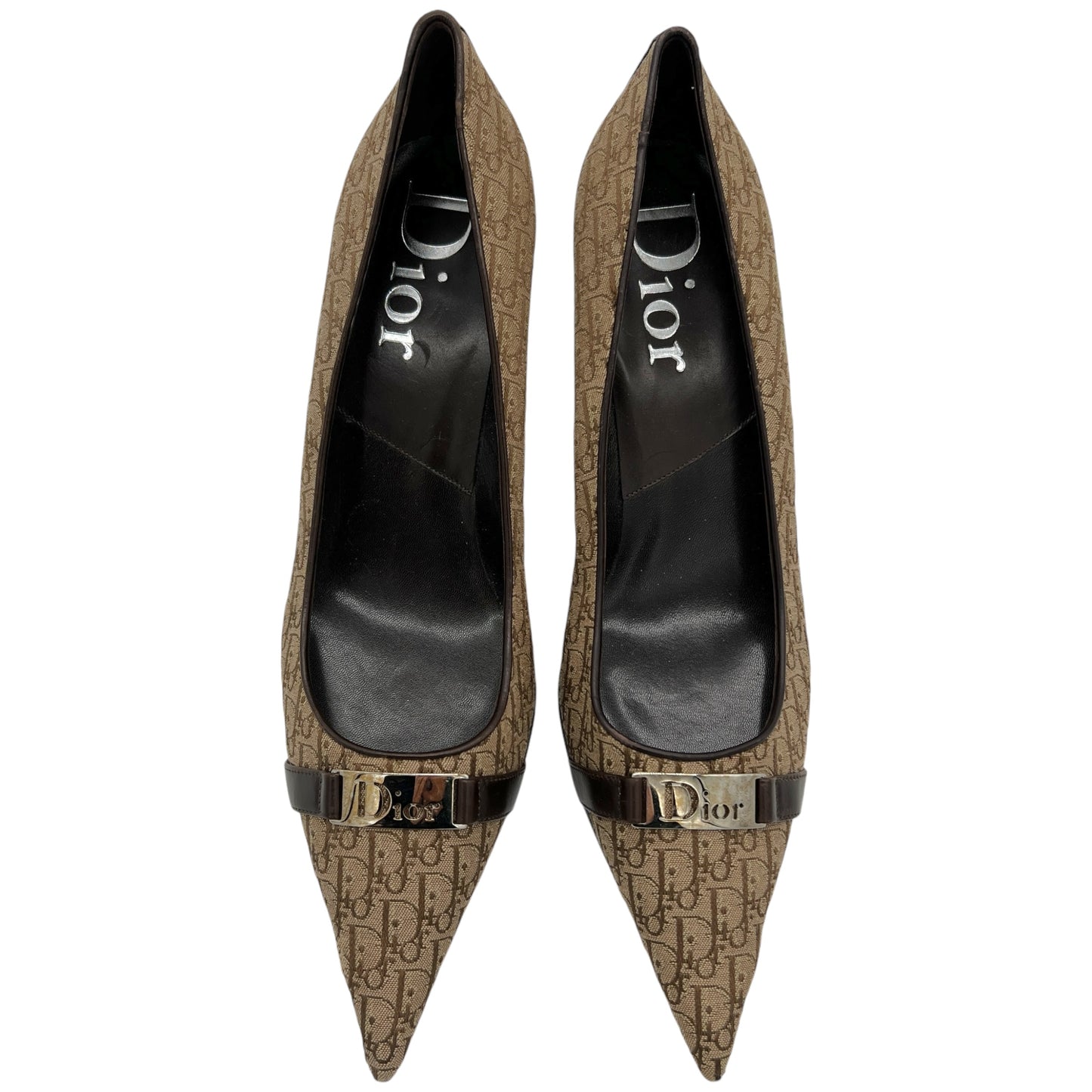 Christian Dior Street Chic Brown Monogram Heels - Outfit Repeater