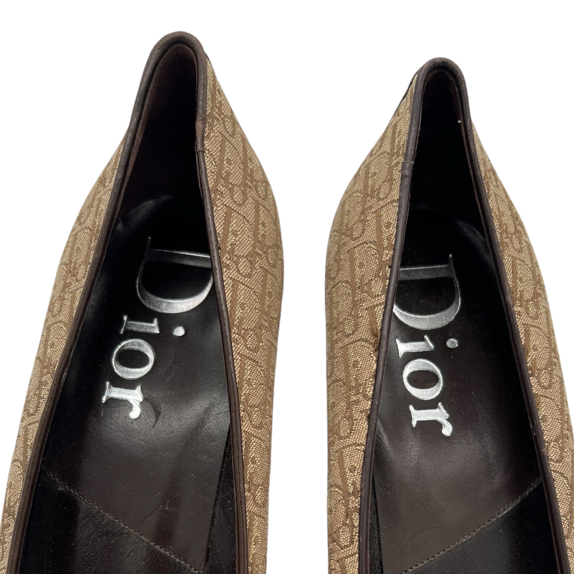 Christian Dior Street Chic Brown Monogram Heels - Outfit Repeater