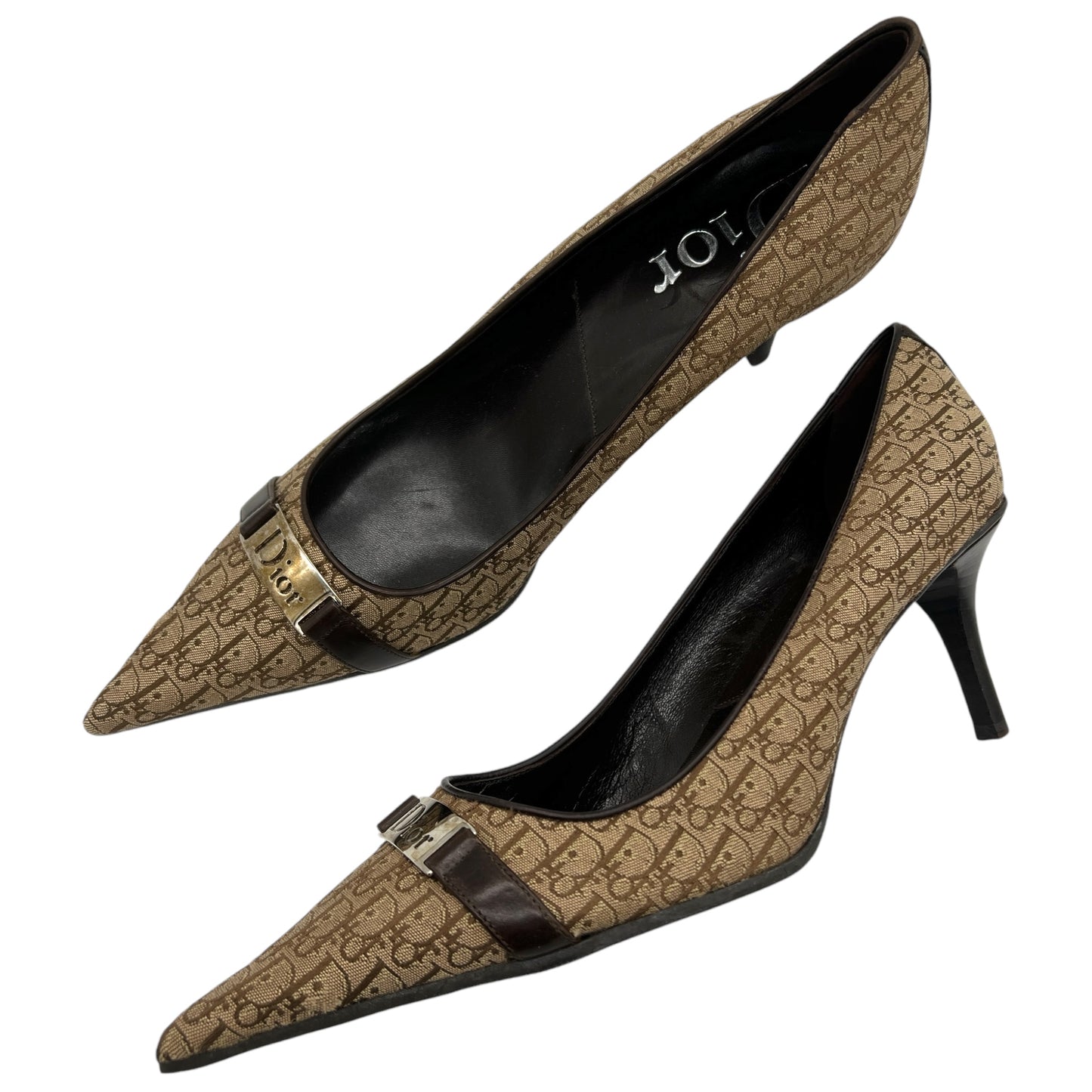 Christian Dior Street Chic Brown Monogram Heels - Outfit Repeater