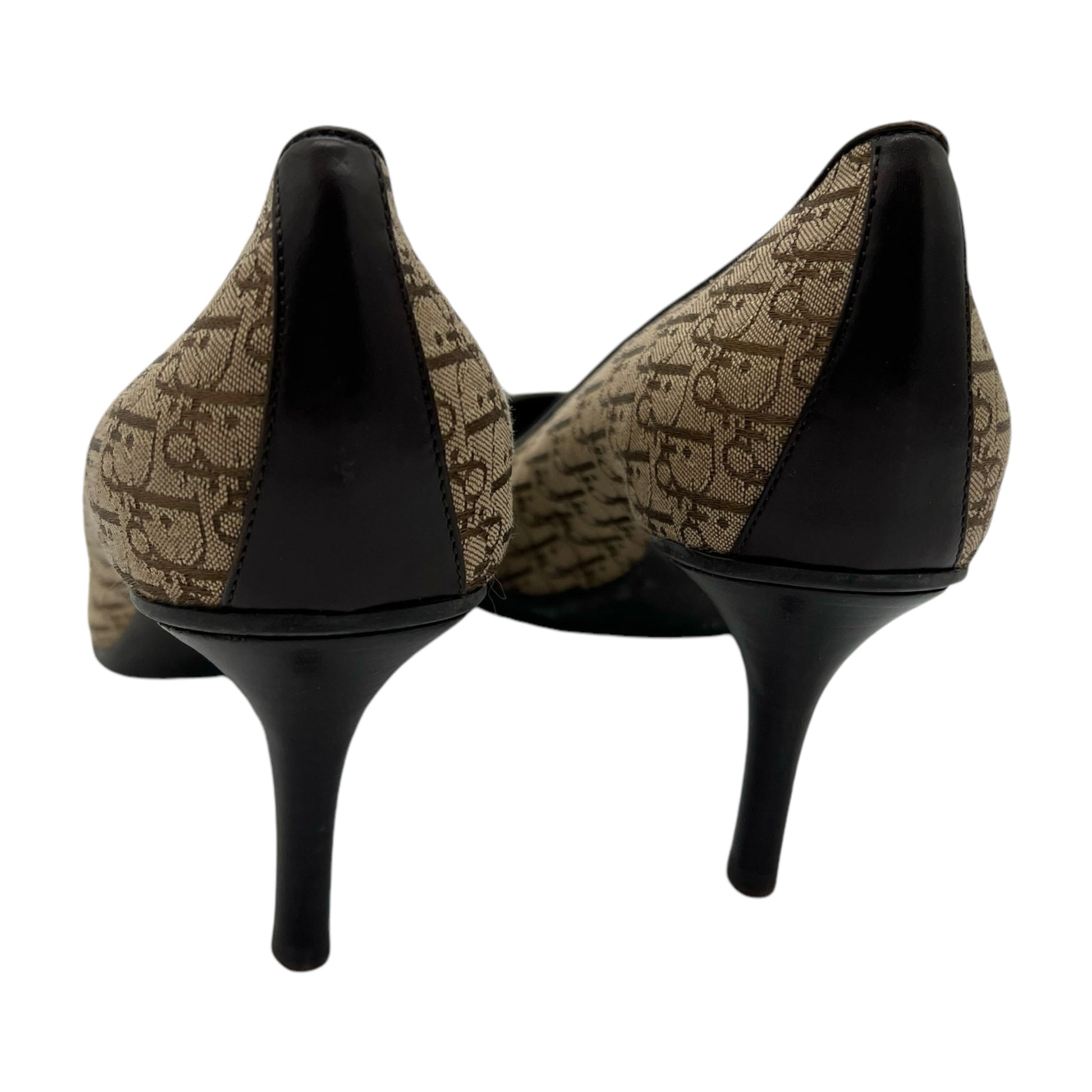 Christian Dior Street Chic Brown Monogram Heels - Outfit Repeater