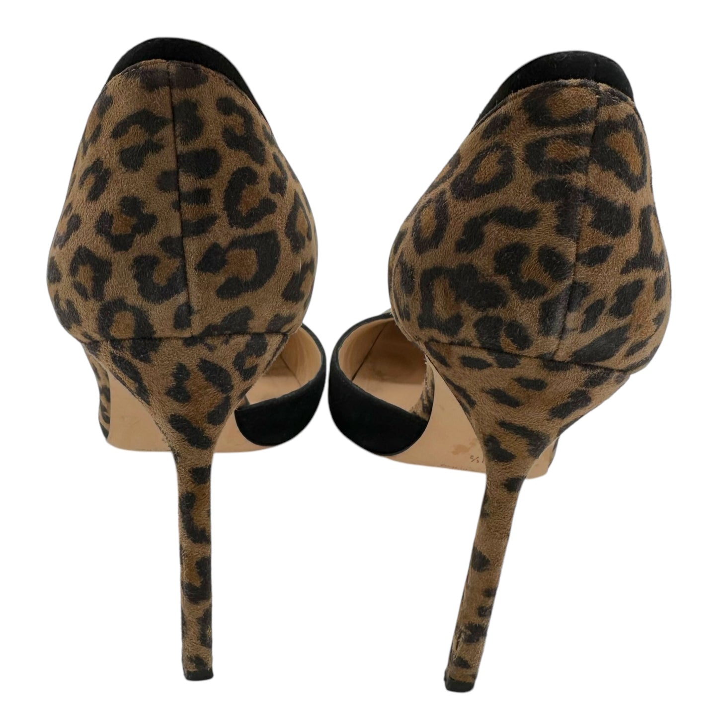 Manolo Blahnik Suede Leopard Heels