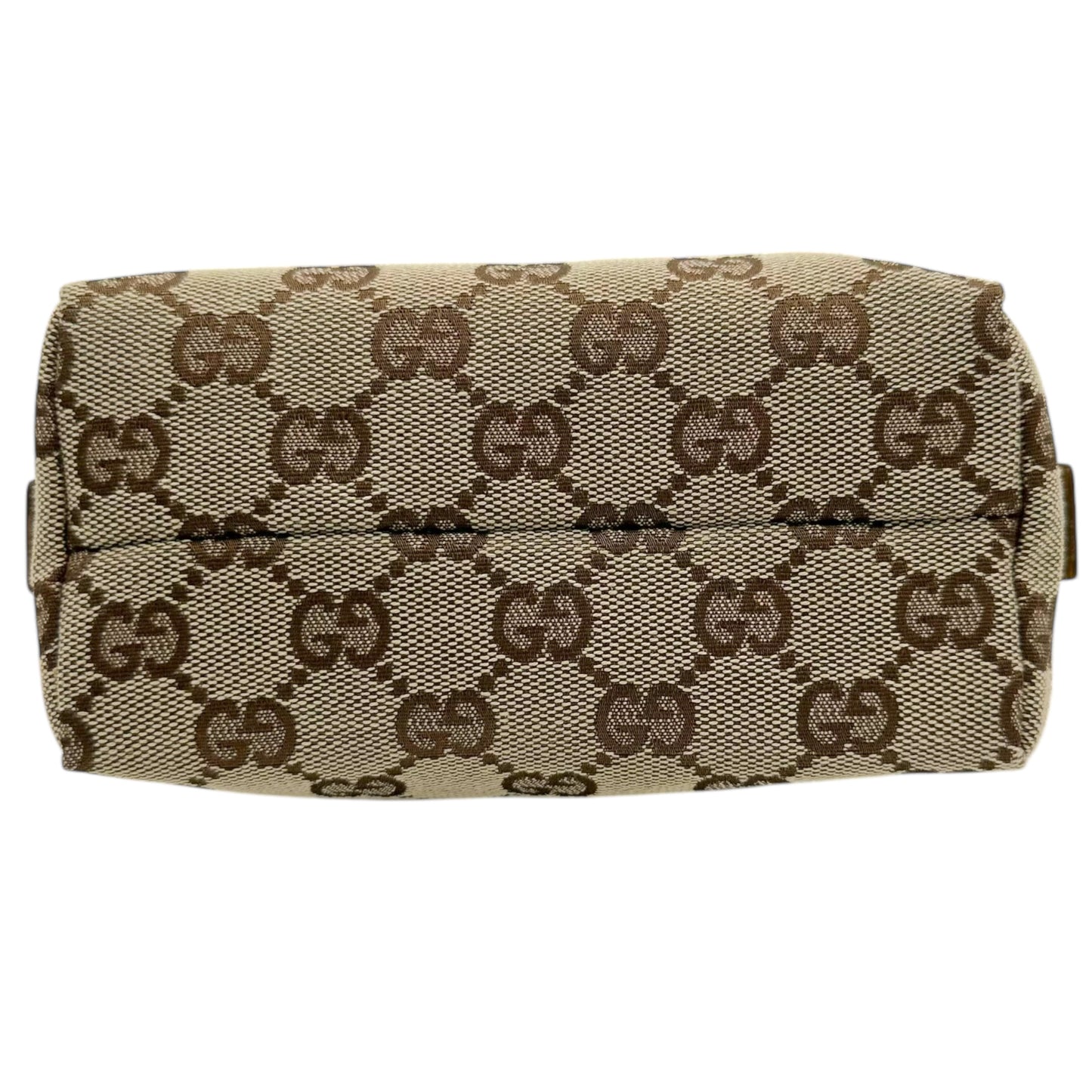 Gucci Tan Monogram Mini Cosmetic Bag