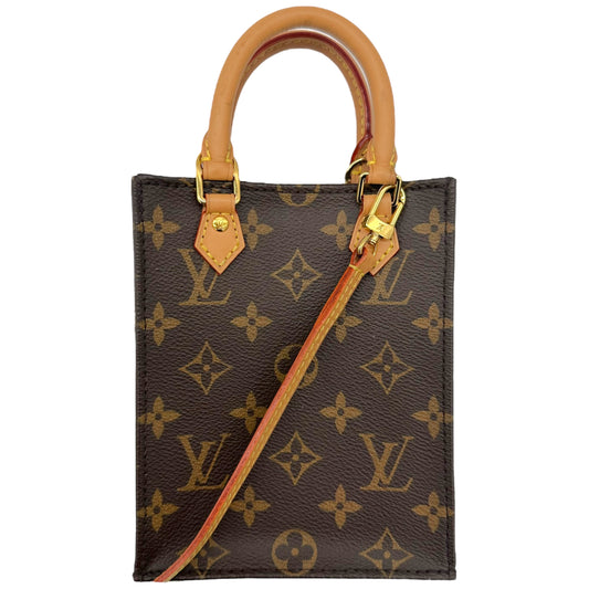 Louis Vuitton Monogram Petit Sac Plat Crossbody Mini Bag