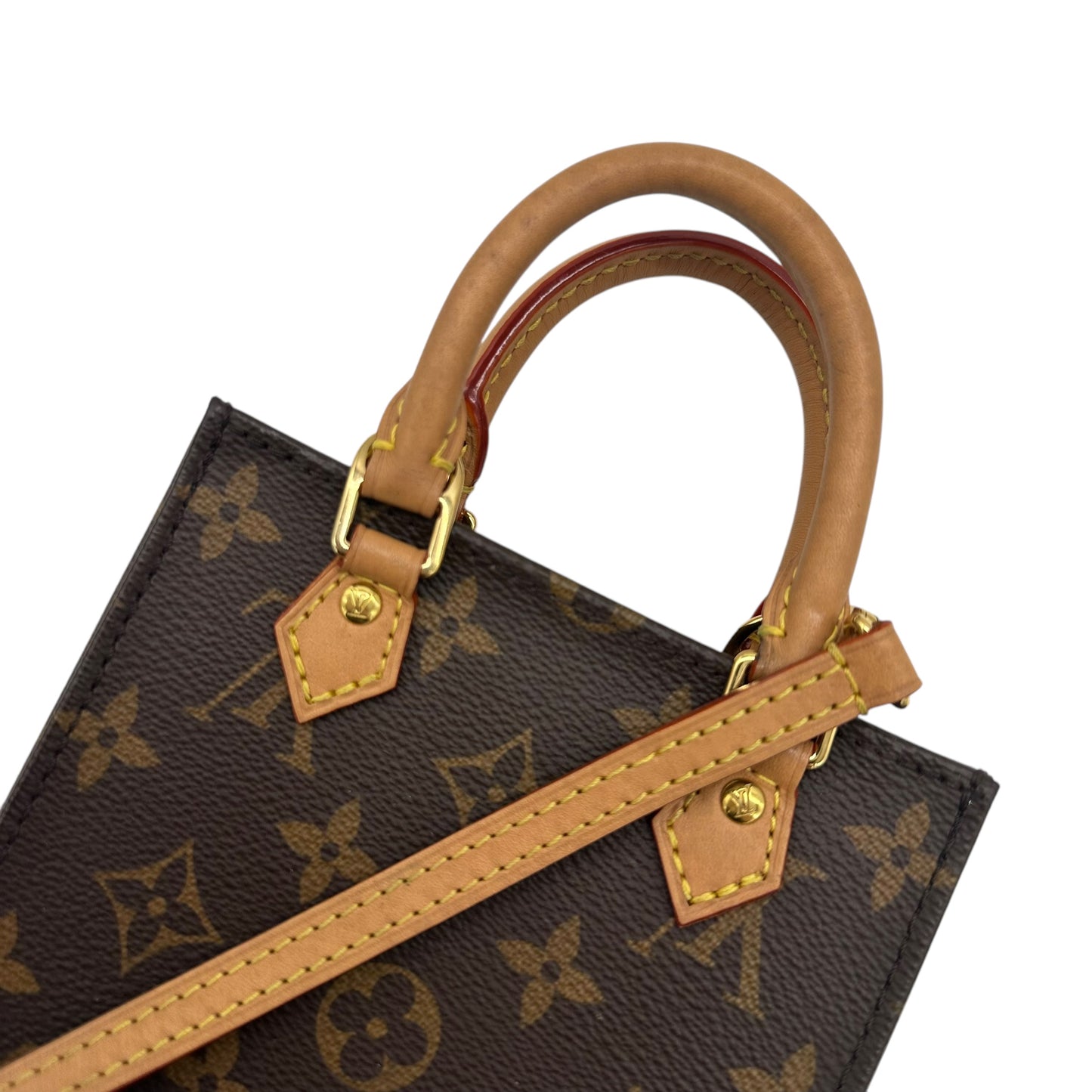 Louis Vuitton Monogram Petit Sac Plat Crossbody Mini Bag