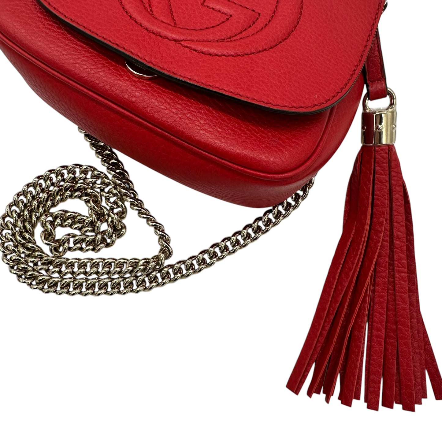 Gucci Red Soho Crossbody Bag