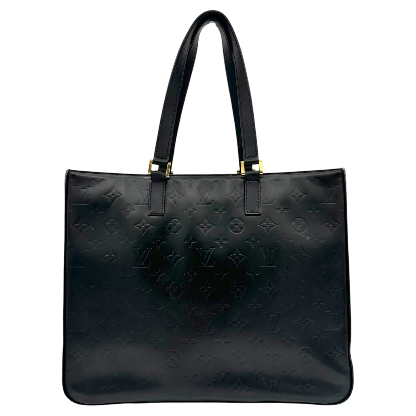 Louis Vuitton Black Coated Canvas Monogram Tote Bag