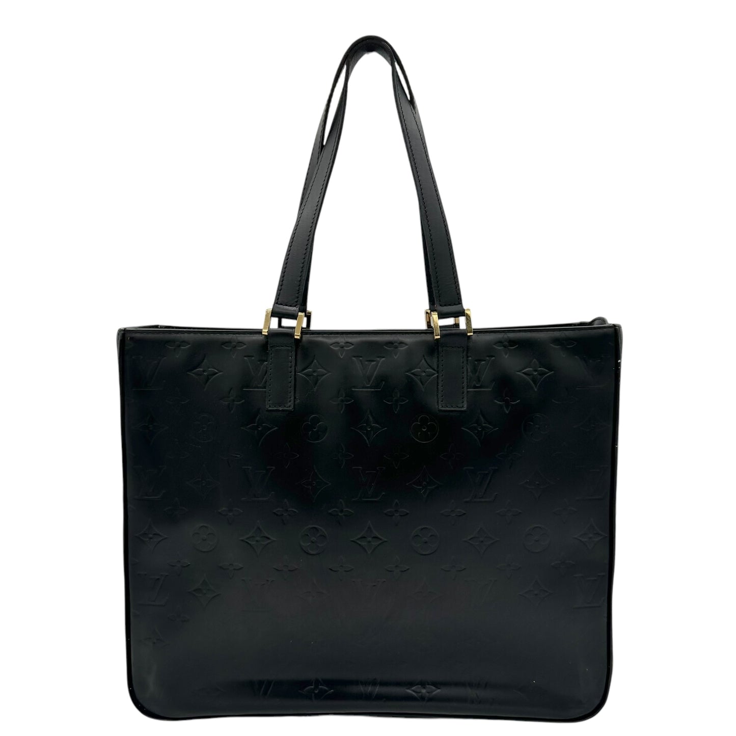 Louis Vuitton Black Coated Canvas Monogram Tote Bag