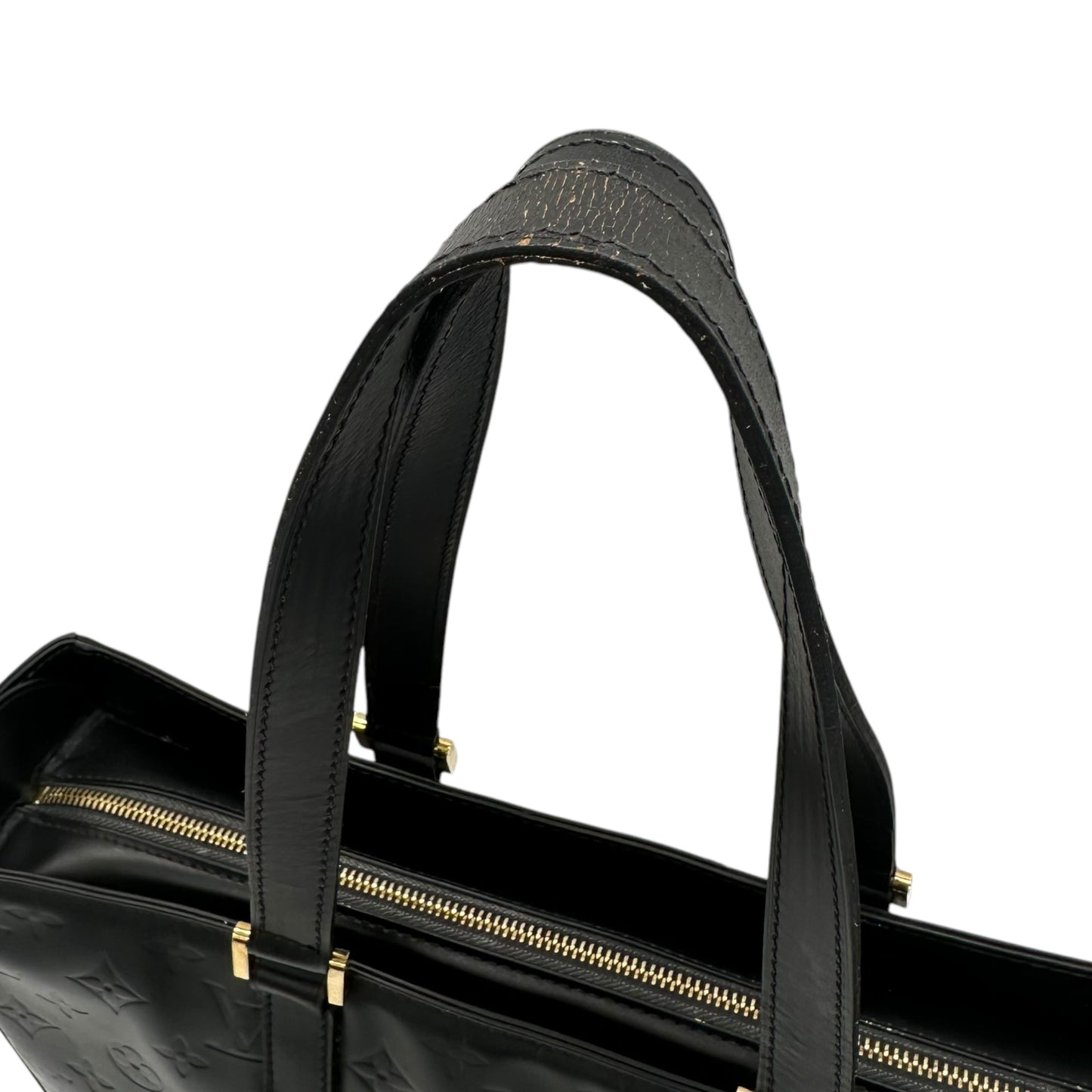 Louis Vuitton Black Coated Canvas Monogram Tote Bag