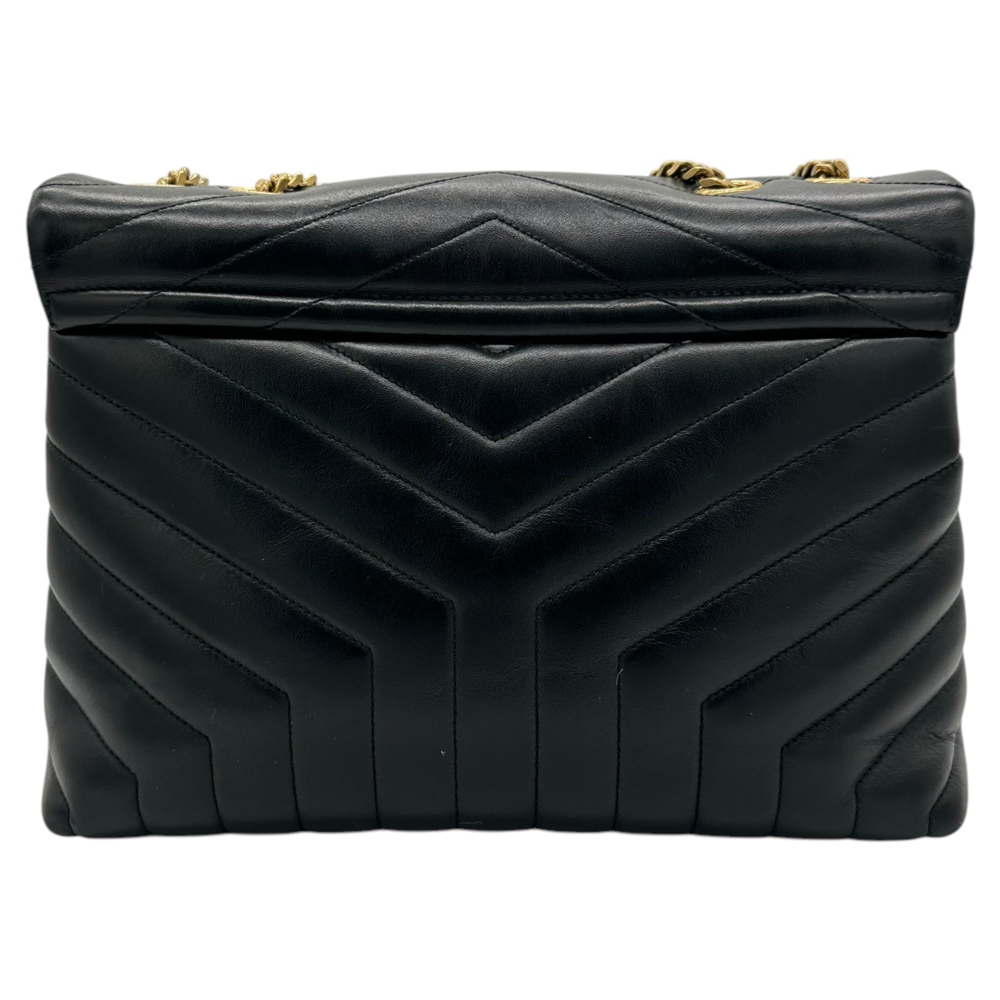 Saint Laurent Paris Black Quilted Leather Loulou Bag