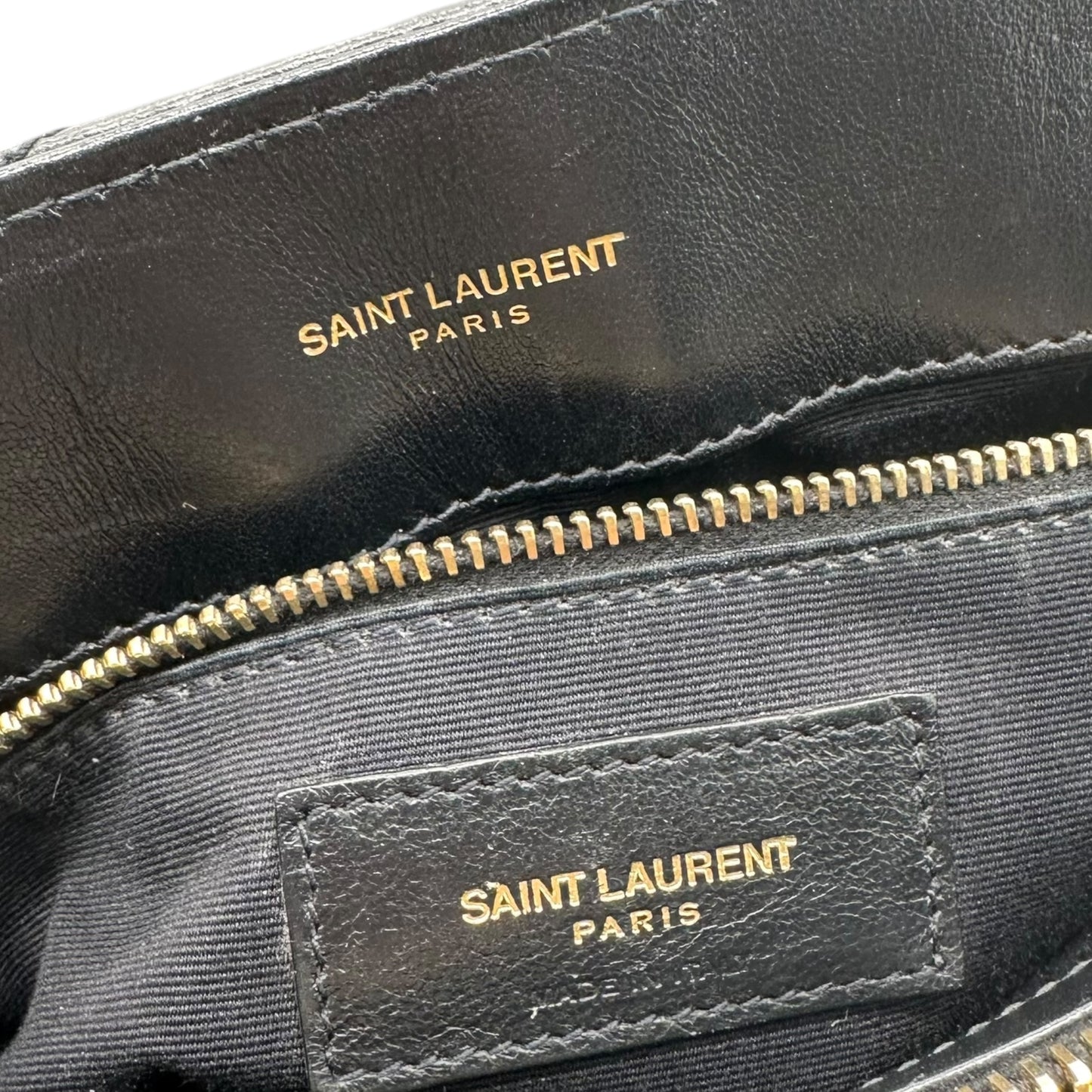 Saint Laurent Paris Black Quilted Leather Loulou Bag