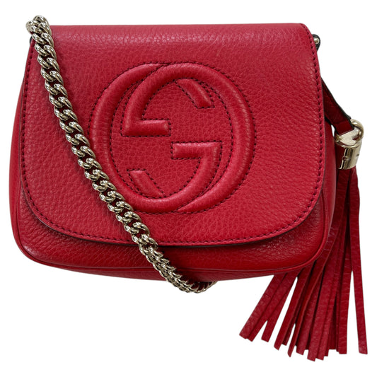 Gucci Red Soho Crossbody Bag