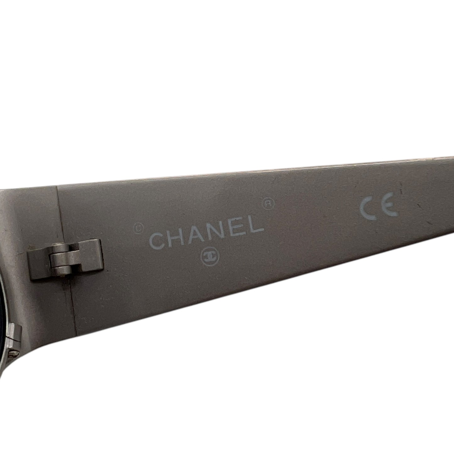 Chanel 90's 45002 Silver Rim Oval Sunglasses