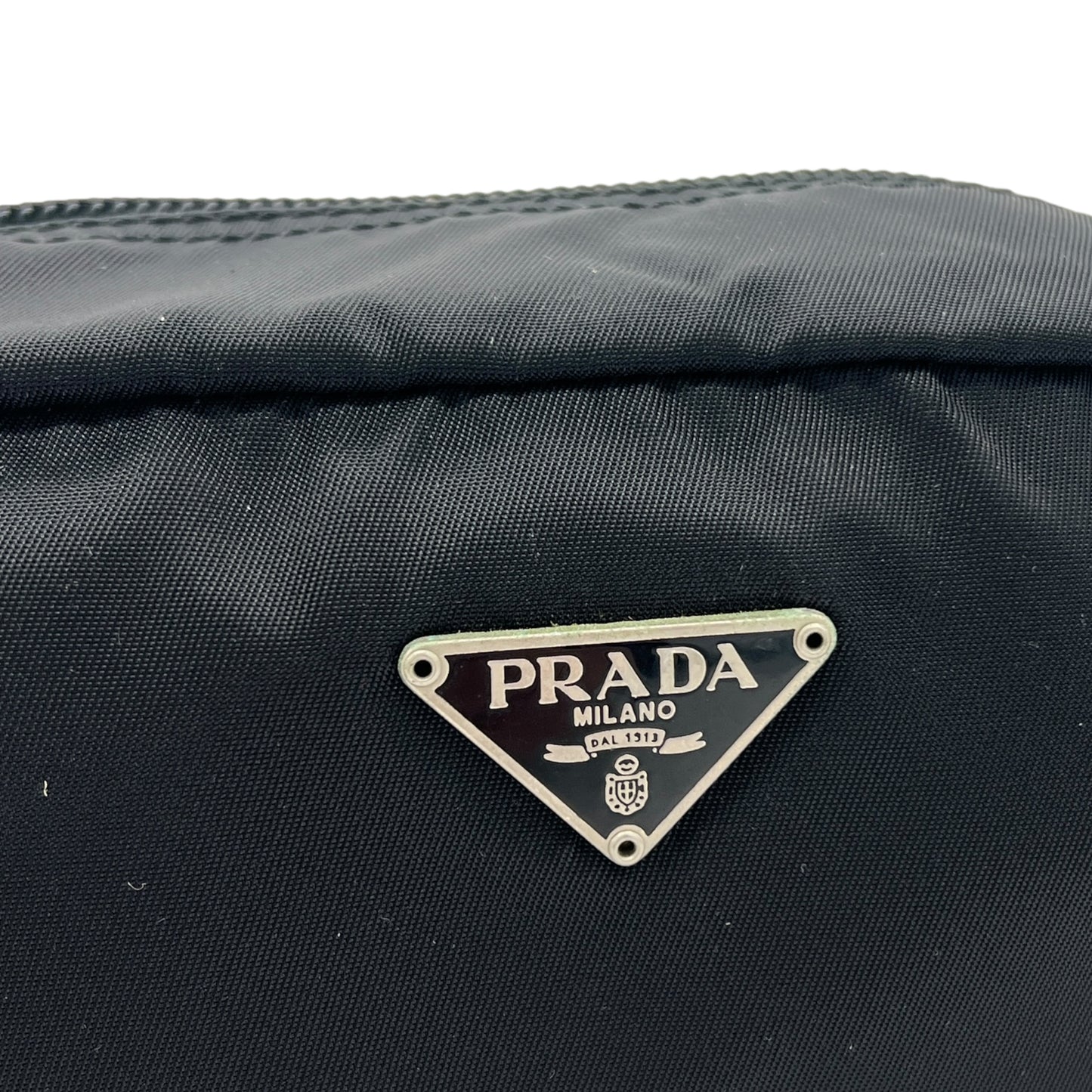 Prada Black Nylon Cosmetic Pouch