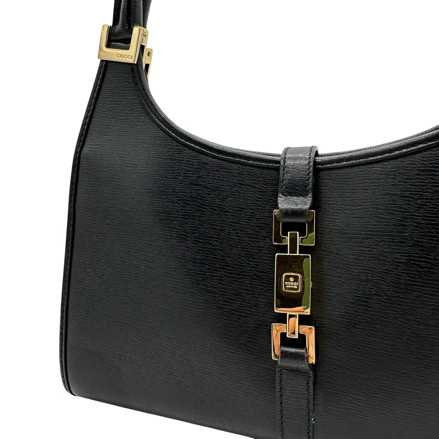 Gucci Black Leather & Gold Hardware Mini Jackie Bag