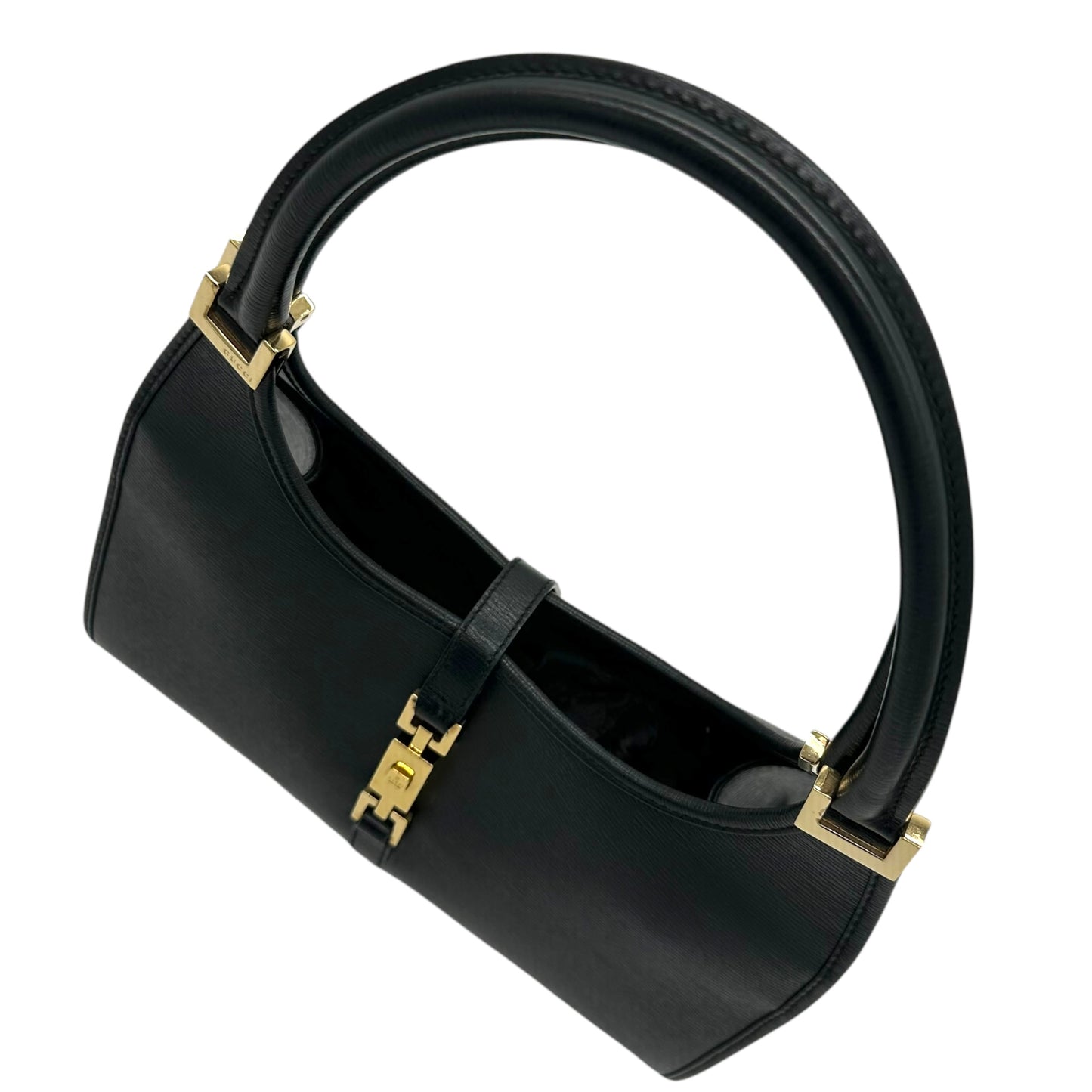 Gucci Black Leather & Gold Hardware Mini Jackie Bag