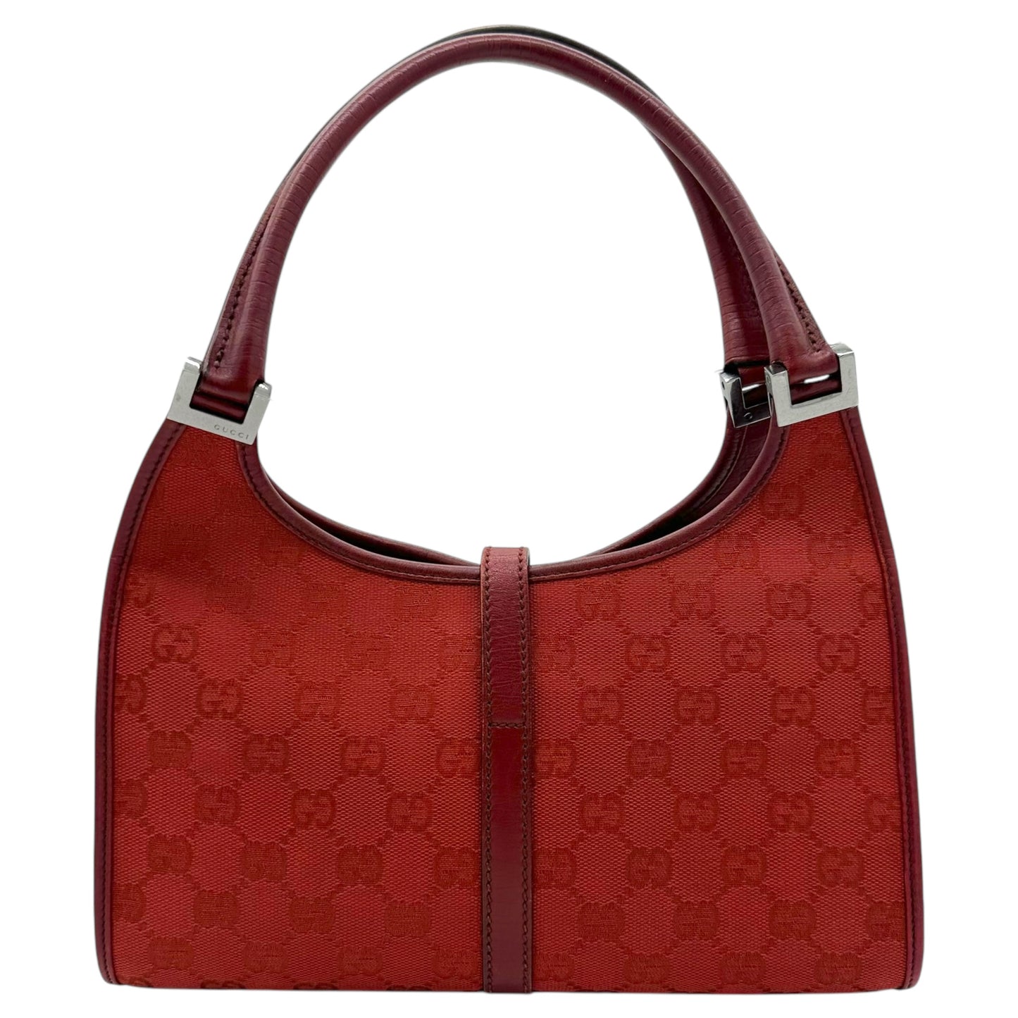 Gucci Red Monogram Canvas Mini Jackie Bag