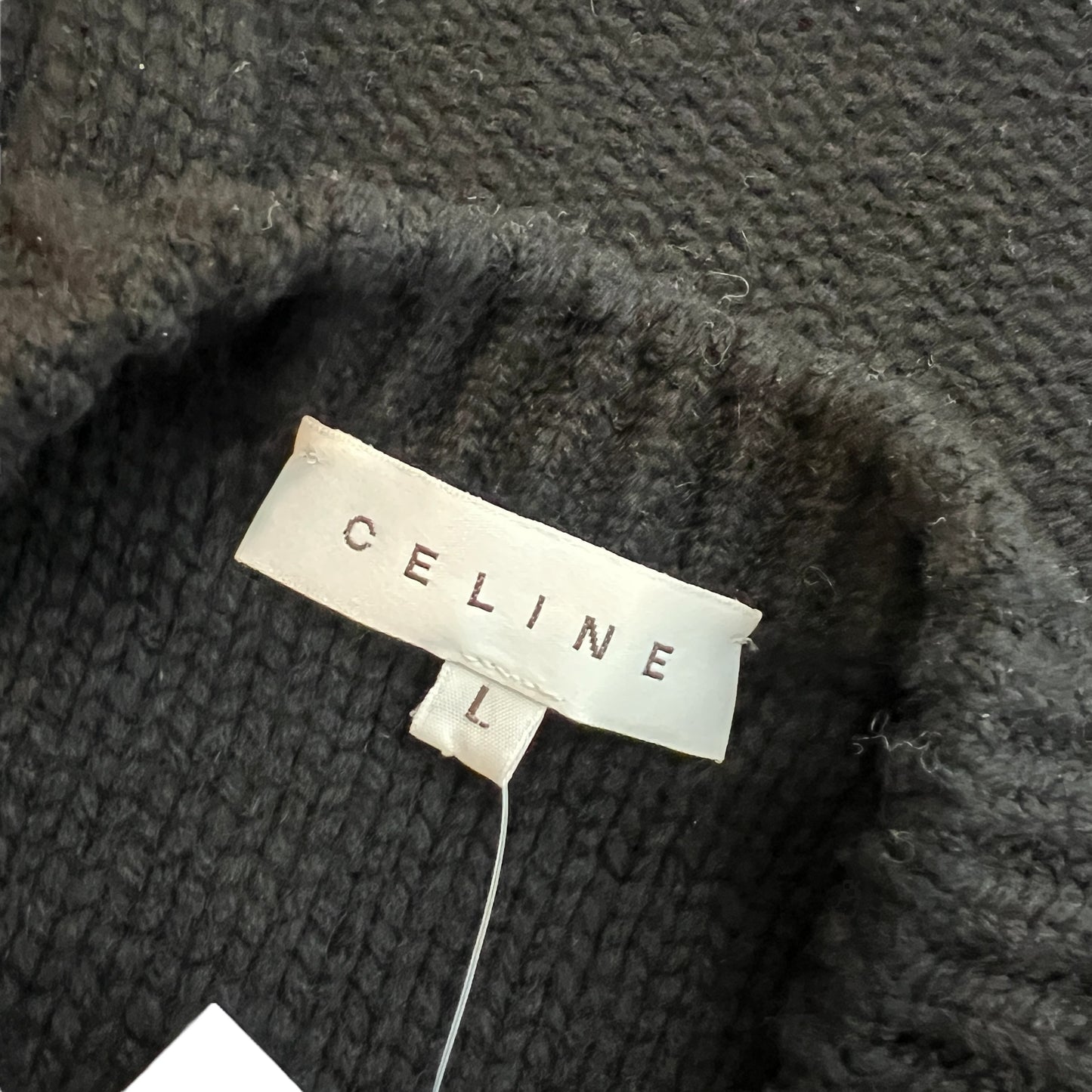 Celine Black Cashmere Belted Mini Dress