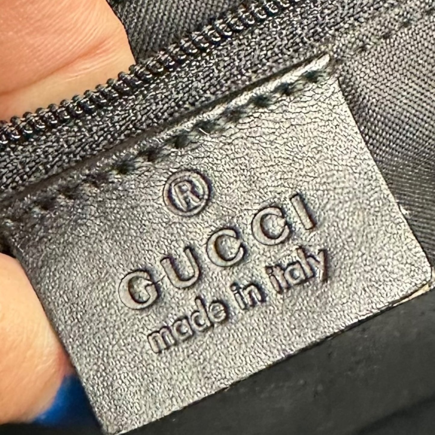 Gucci Black Monogram Canvas Jackie Shoulder Bag