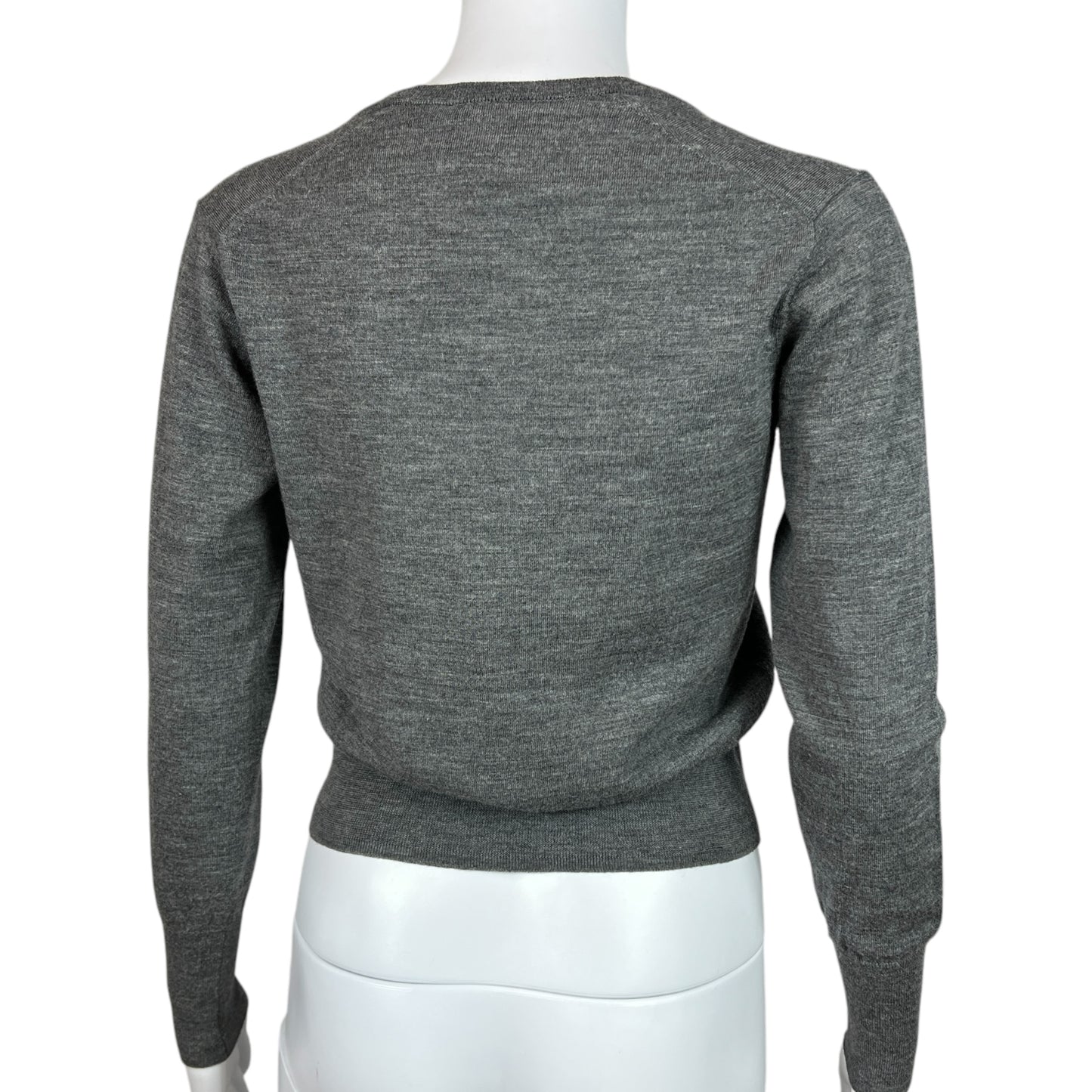 Vivienne Westwood Red Label Gray Logo Crop Sweater