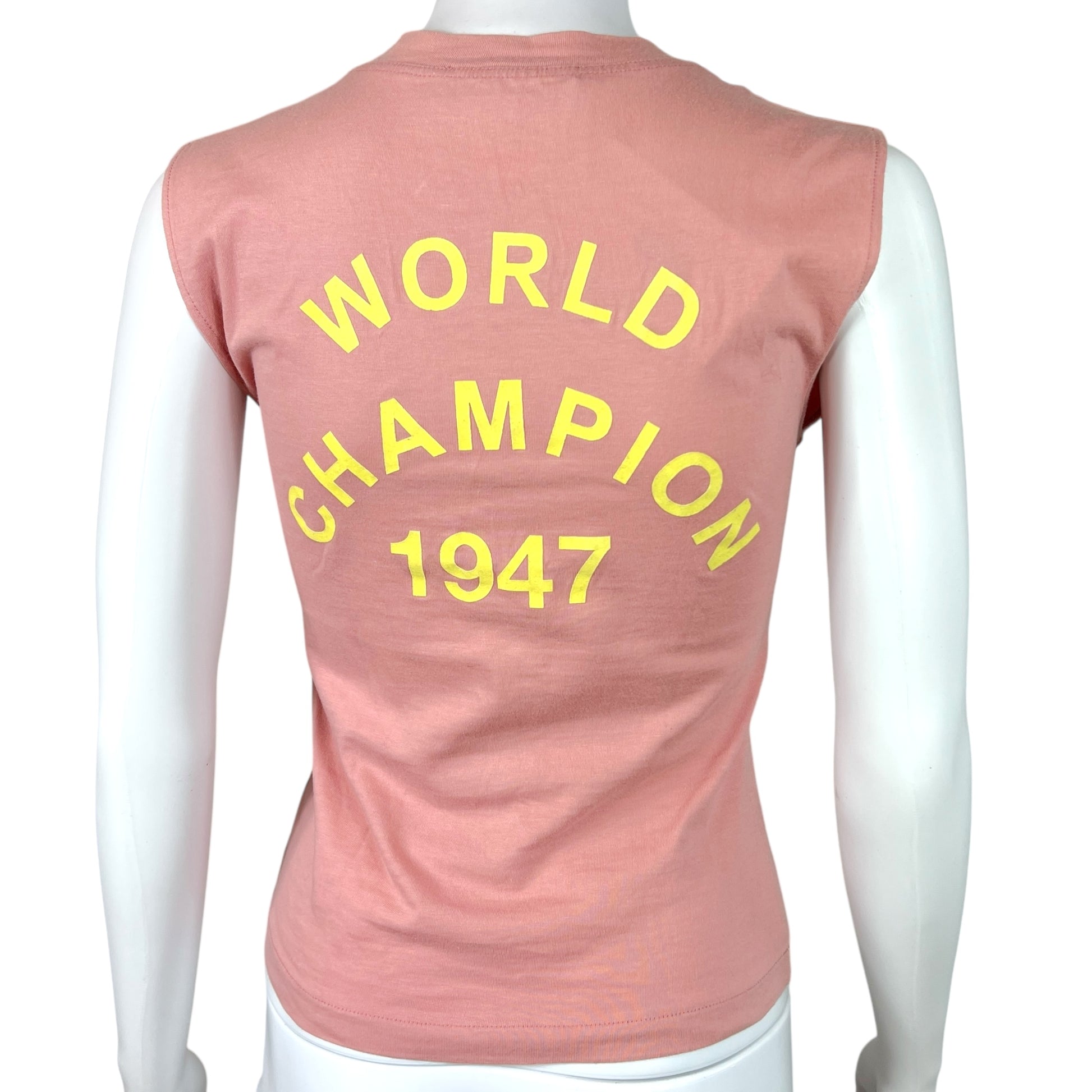 Christian Dior S/S 2002 Pink & Yellow J'Adore Dior Tank Top - Outfit Repeater