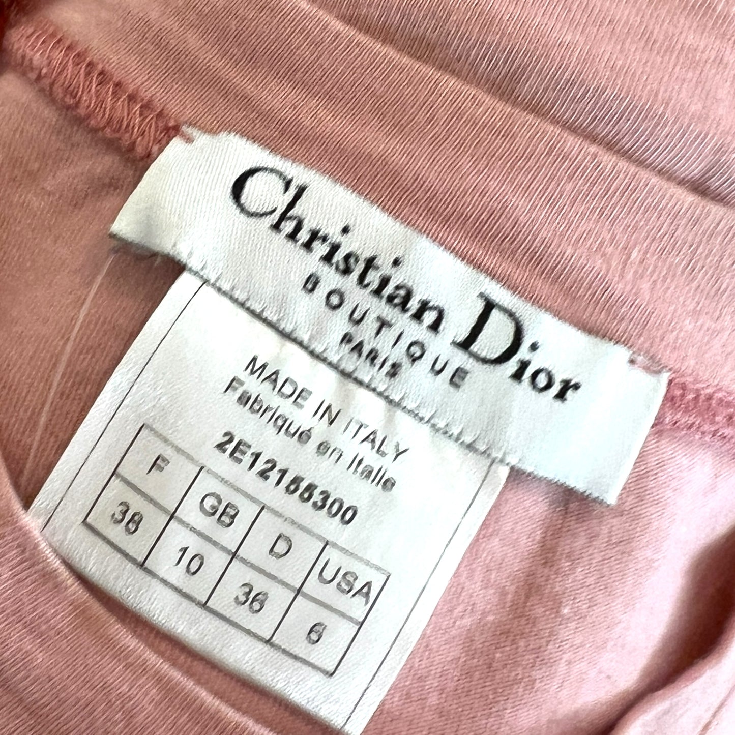 Christian Dior S/S 2002 Pink & Yellow J'Adore Dior Tank Top - Outfit Repeater