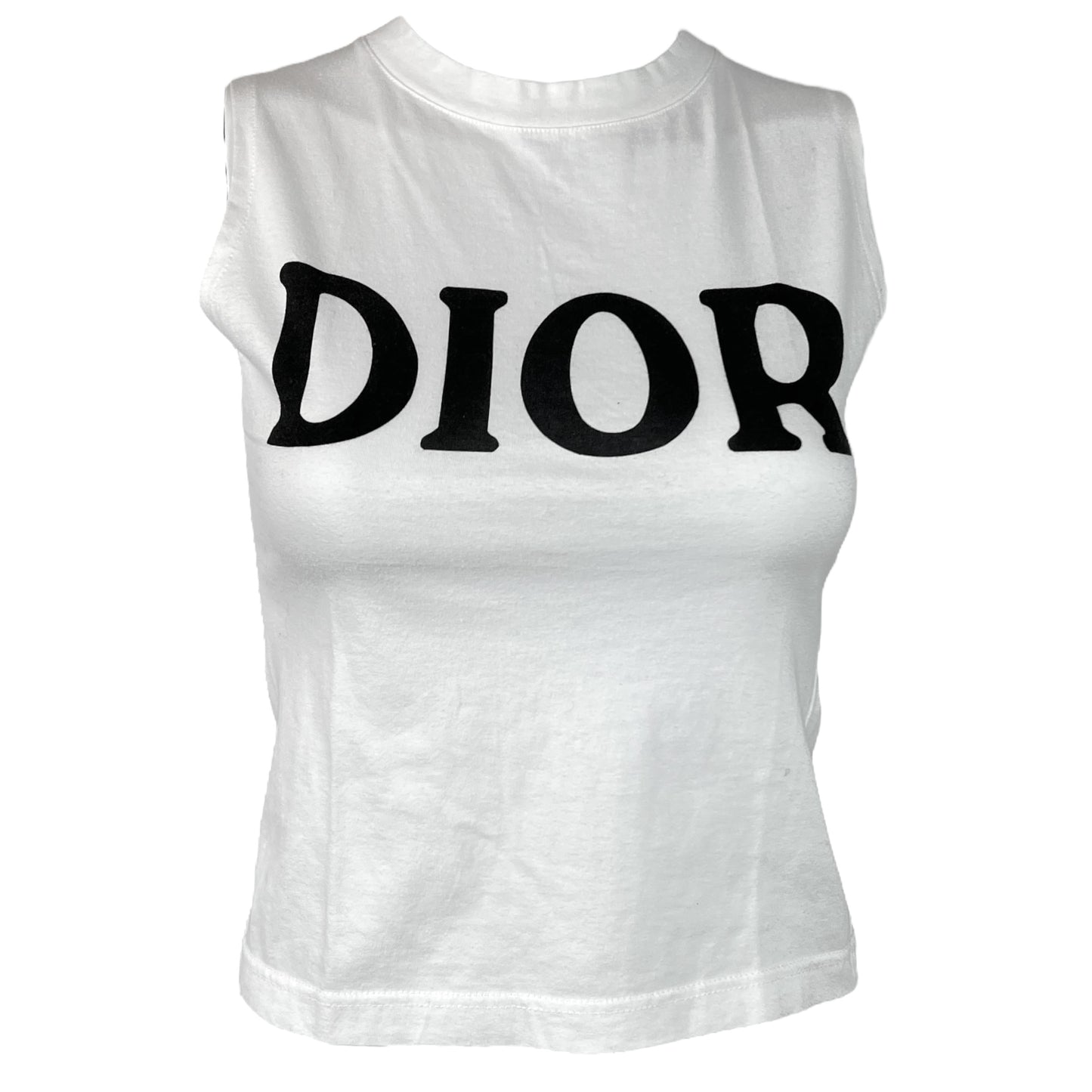 Christian Dior S/S 2001 Black and White Logo Tank