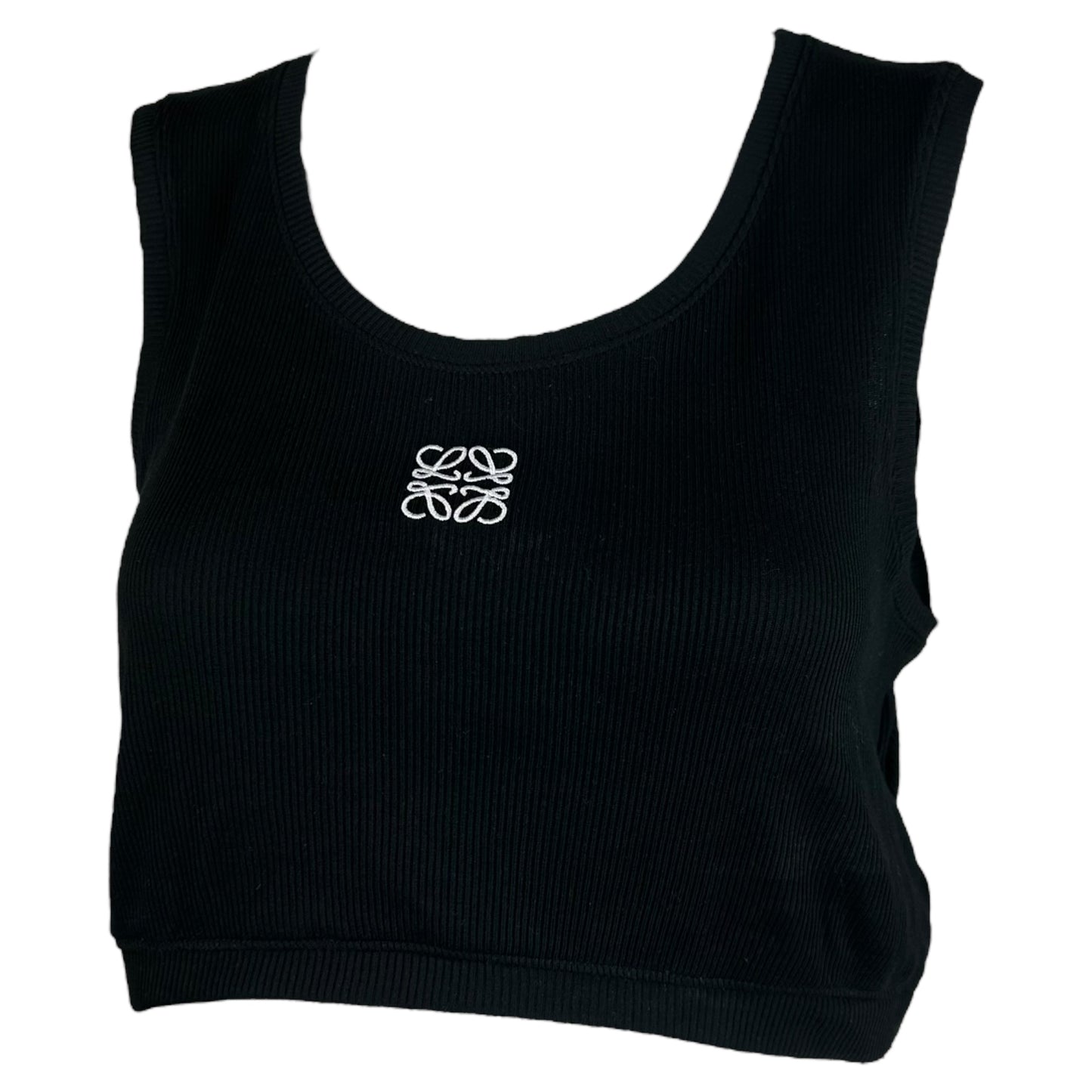 Loewe NWT Black Cropped Logo Tank Top