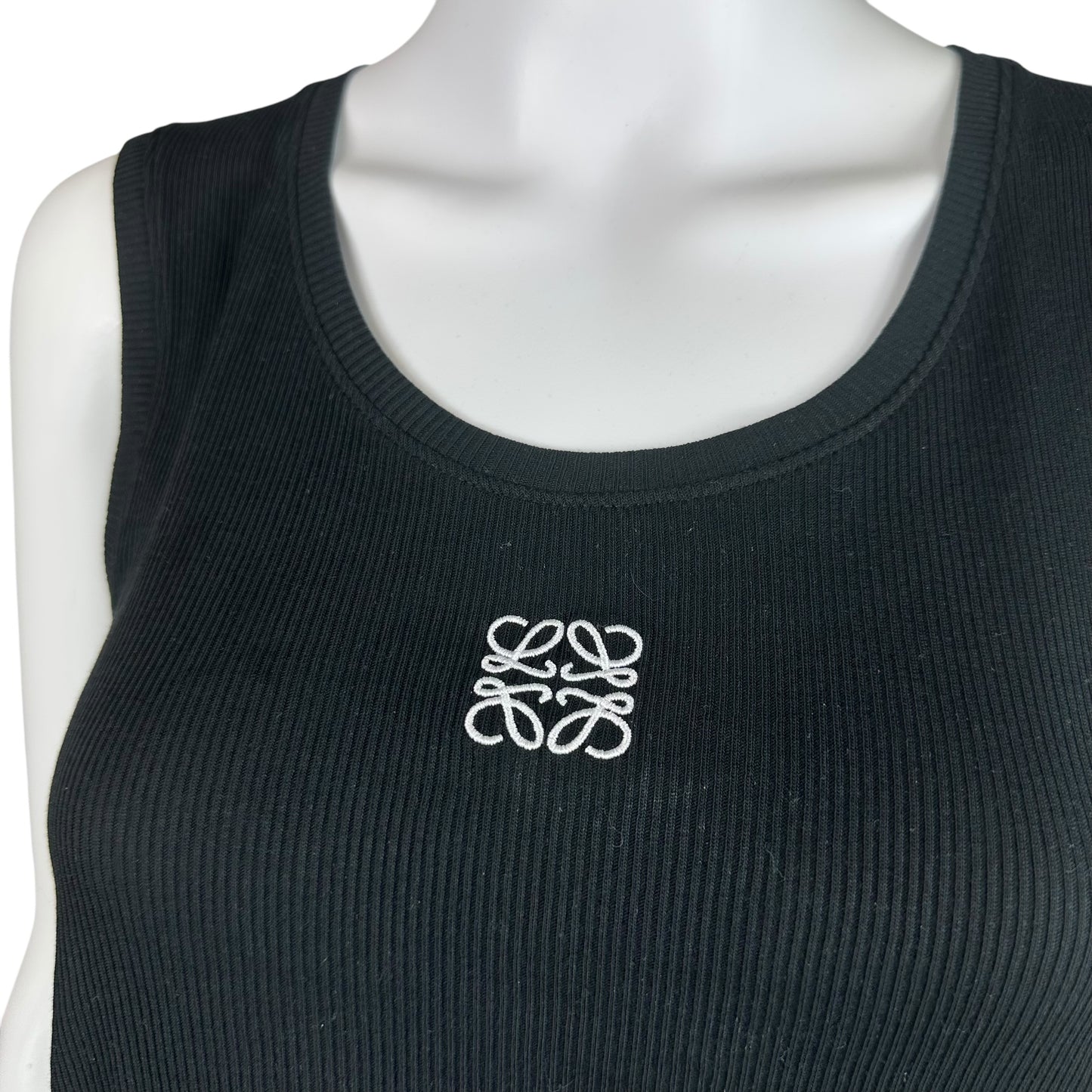 Loewe NWT Black Cropped Logo Tank Top