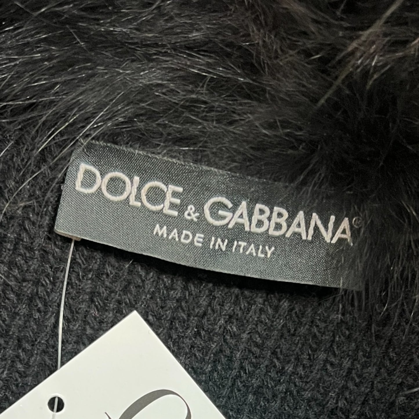 Dolce & Gabbana Wool & Fur Leopard Print Sweater Jacket