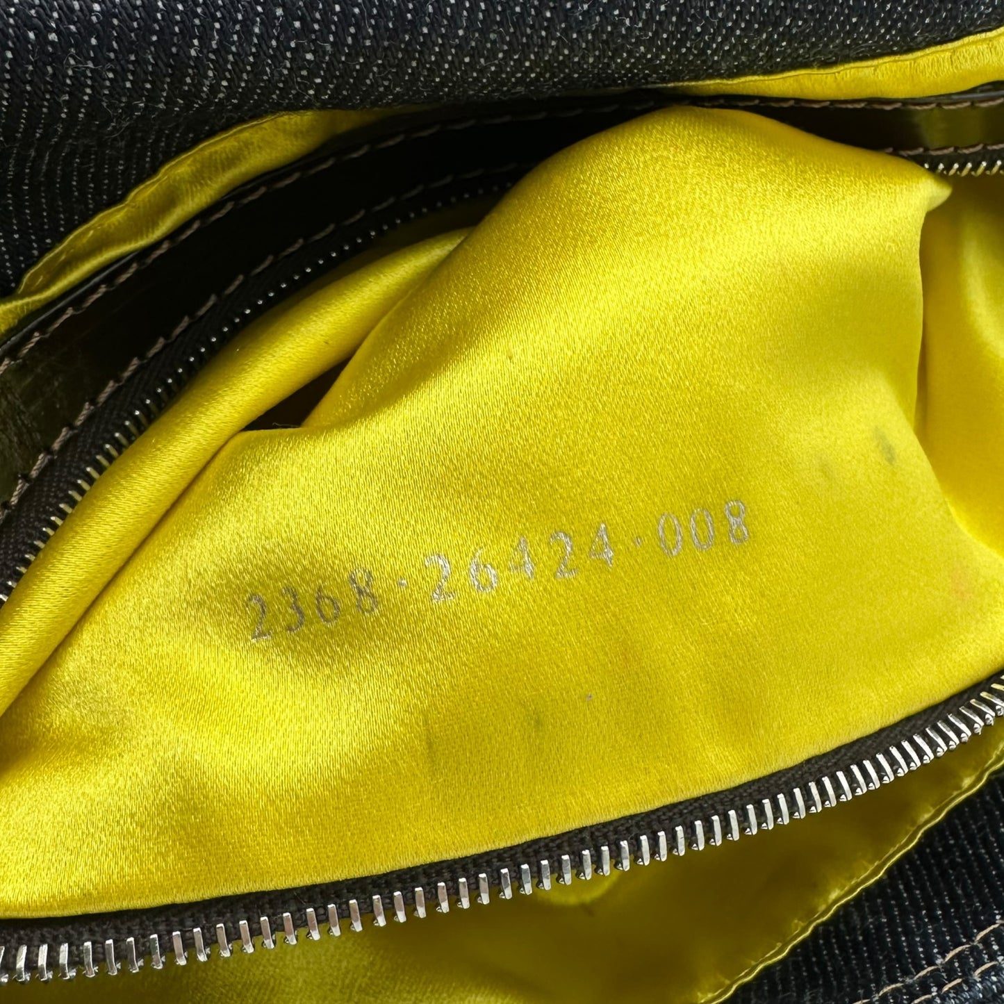 Fendi Raffia Floral Embroidered Denim Baguette Bag - Outfit Repeater