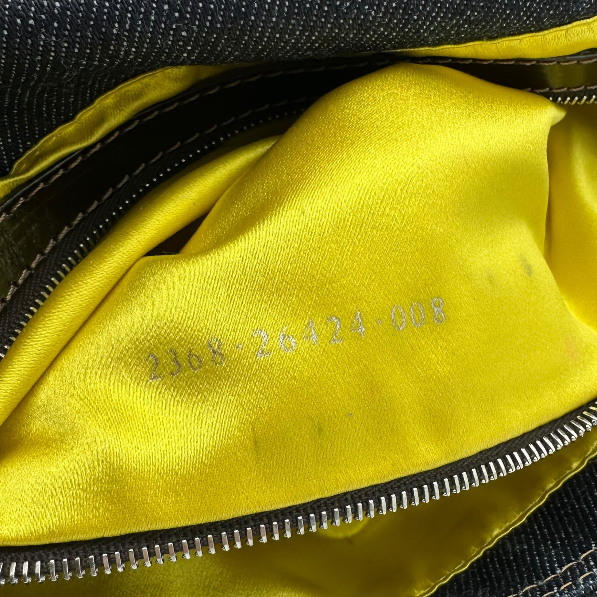 Fendi Raffia Floral Embroidered Denim Baguette Bag - Outfit Repeater