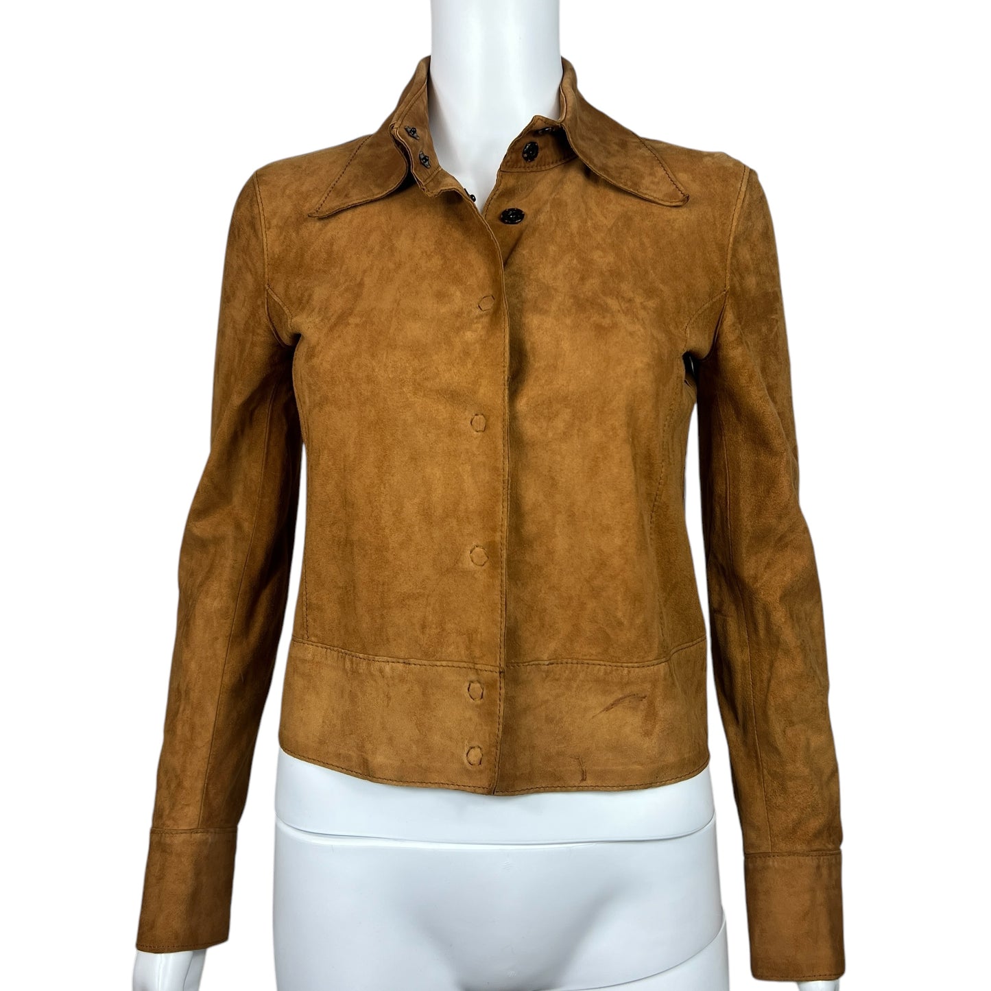 Dolce & Gabbana Tan Suede Cropped Jacket - Outfit Repeater