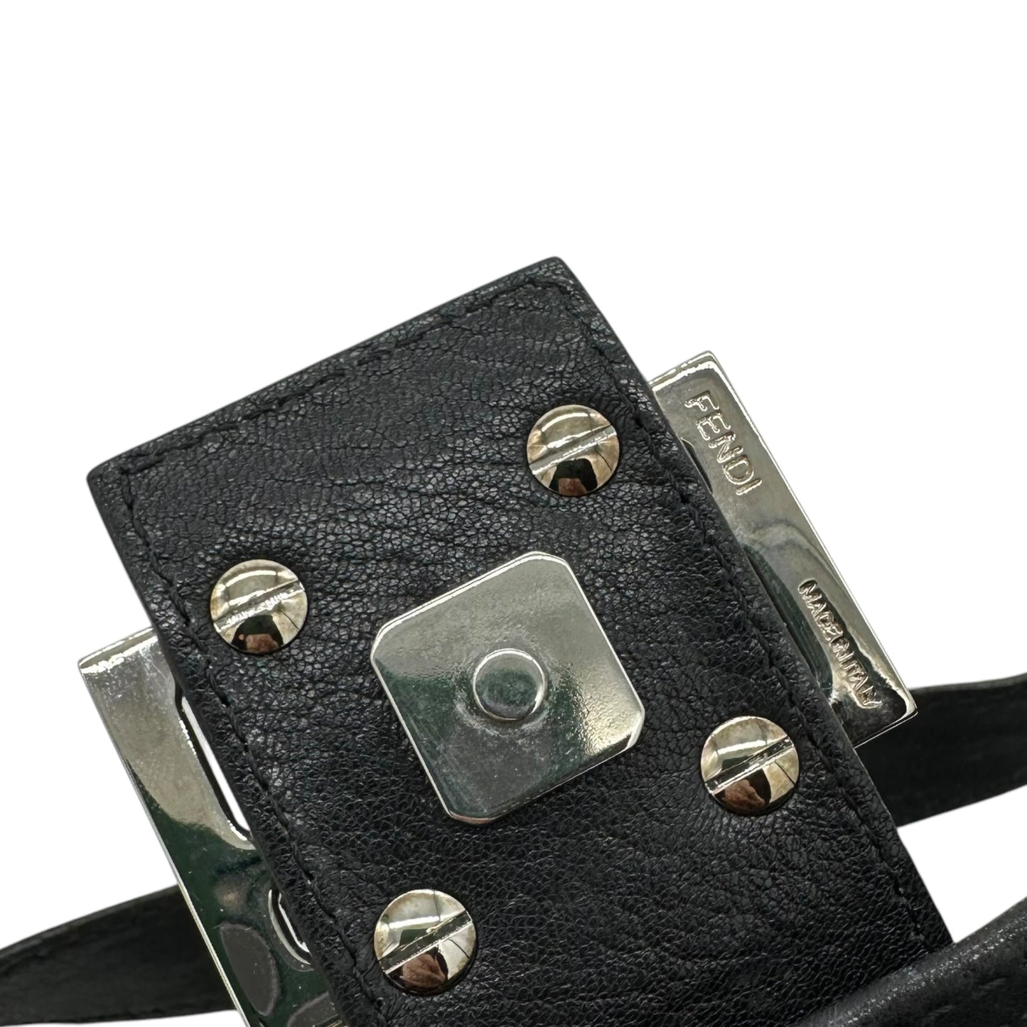 Fendi Black Leather Baguette Bag - Outfit Repeater