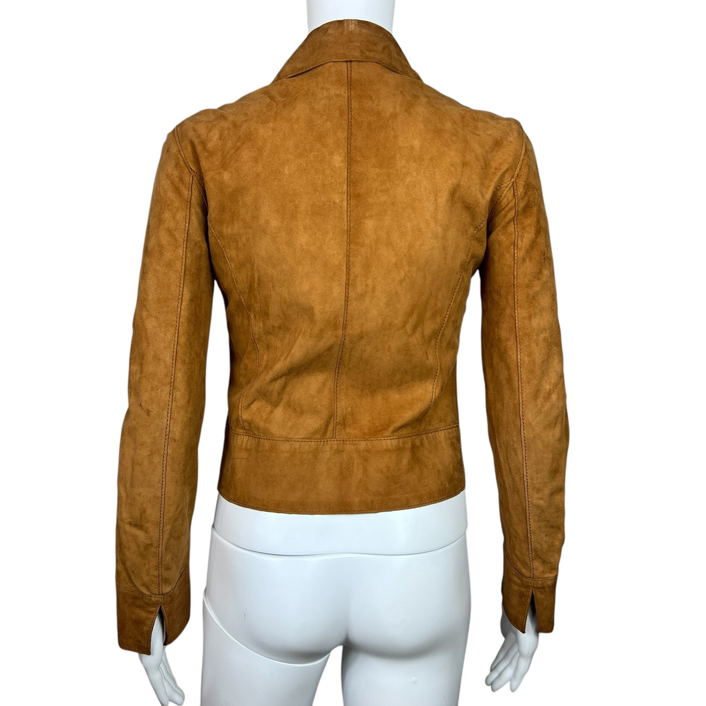 Dolce & Gabbana Tan Suede Cropped Jacket - Outfit Repeater