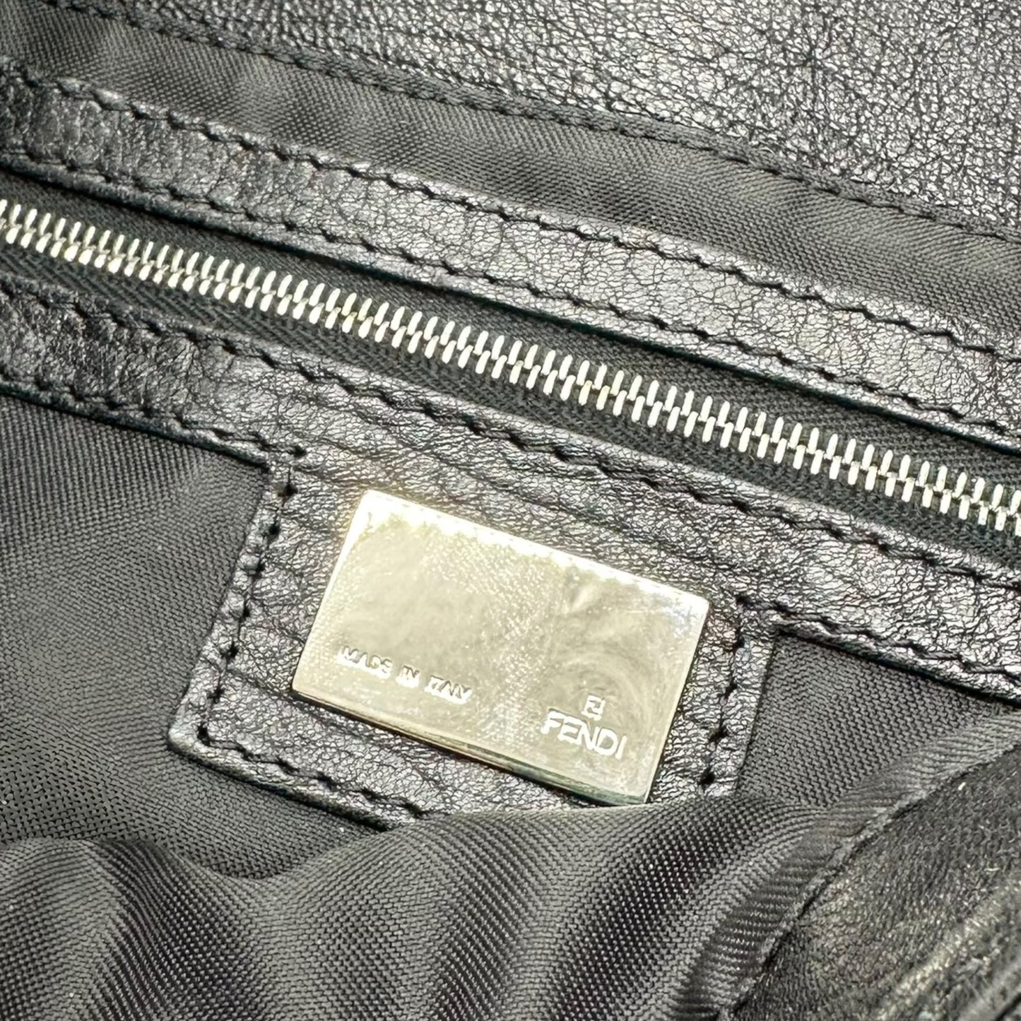 Fendi Black Leather Baguette Bag - Outfit Repeater