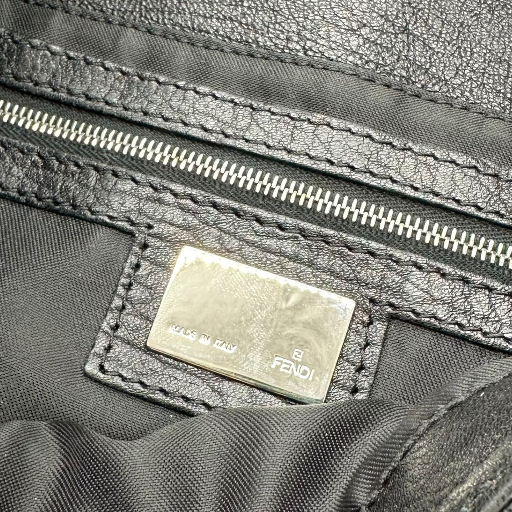 Fendi Black Leather Baguette Bag - Outfit Repeater