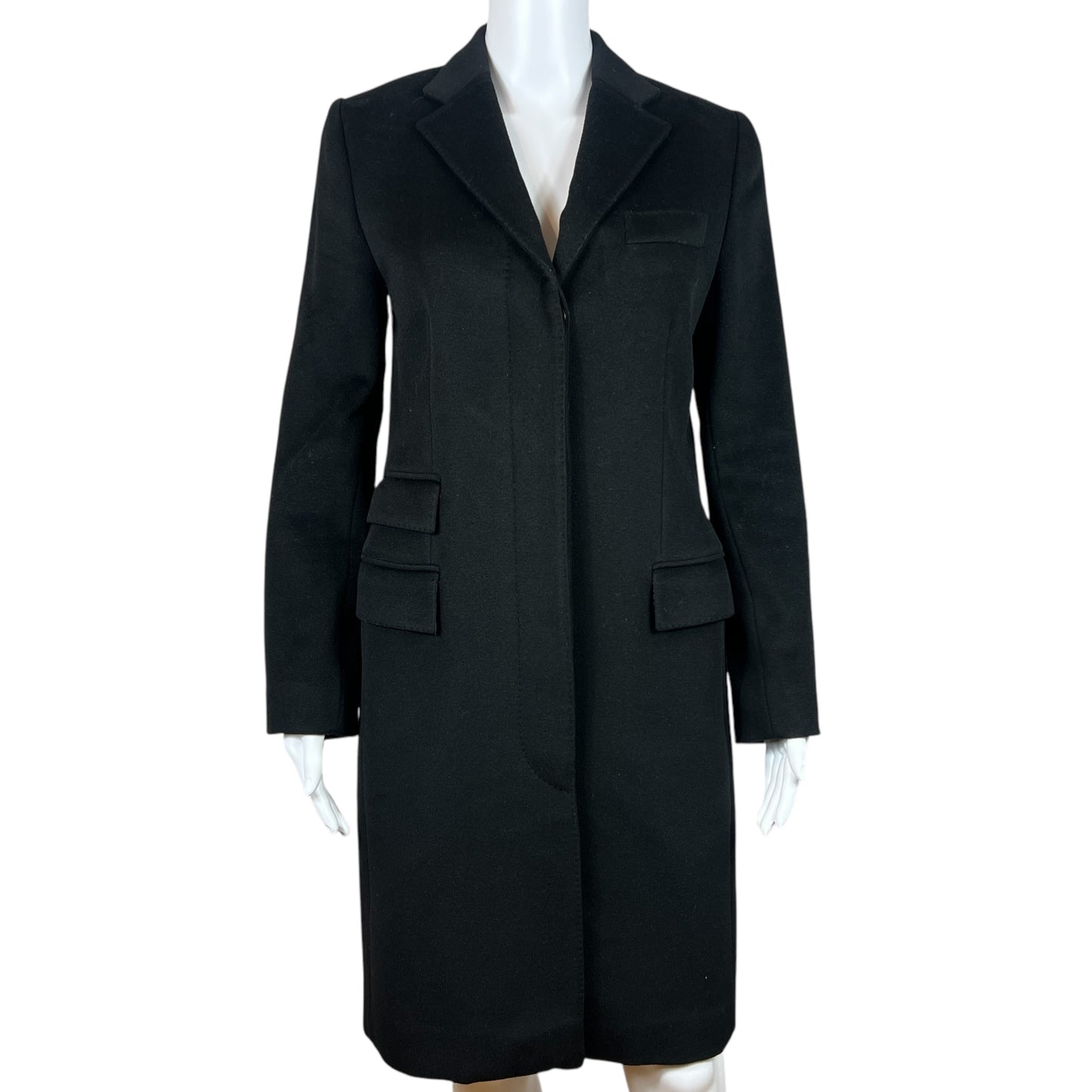 Gucci F/W 2001 Black Cashmere Trench Coat