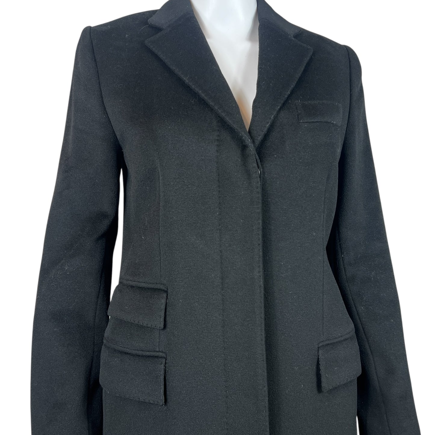 Gucci F/W 2001 Black Cashmere Trench Coat