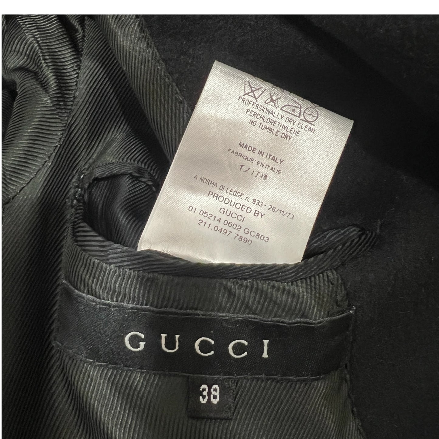 Gucci by Tom Ford F/W 2001 Black Cashmere Trench Coat