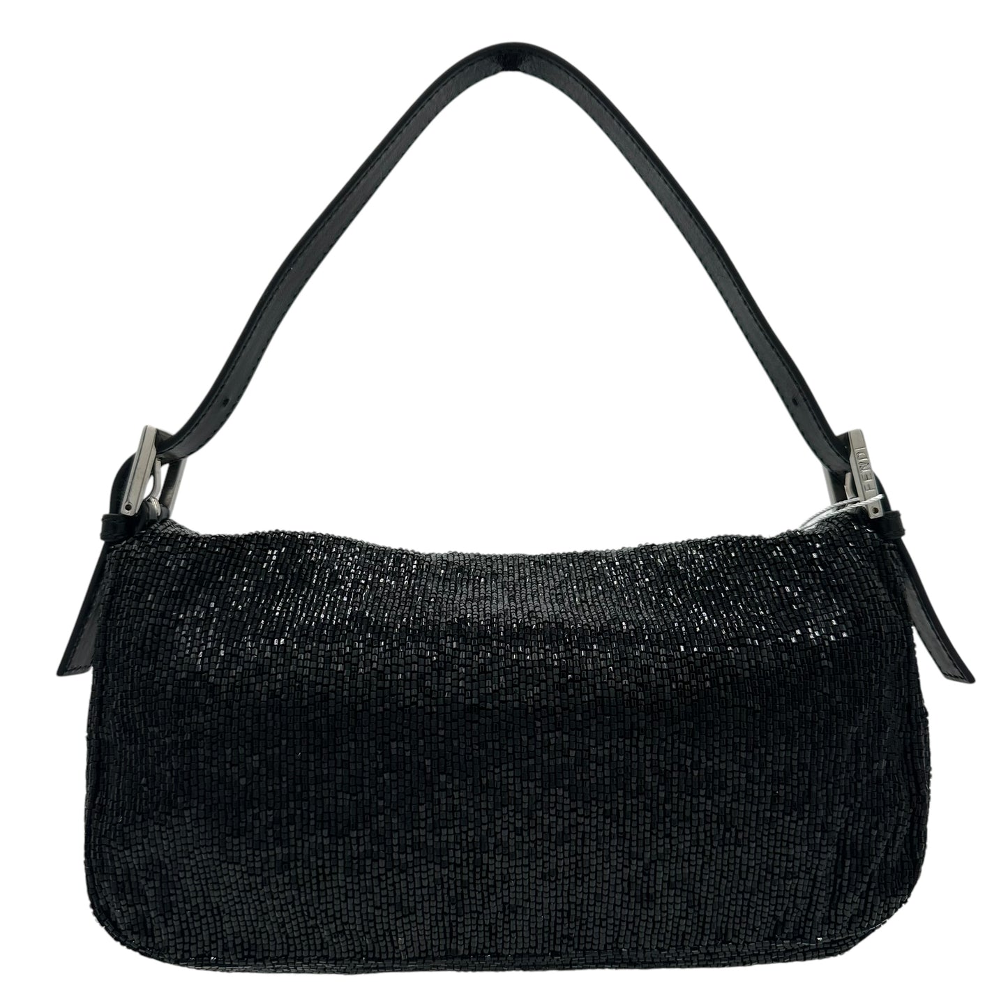 Fendi Black Beaded Baguette Bag - Outfit Repeater