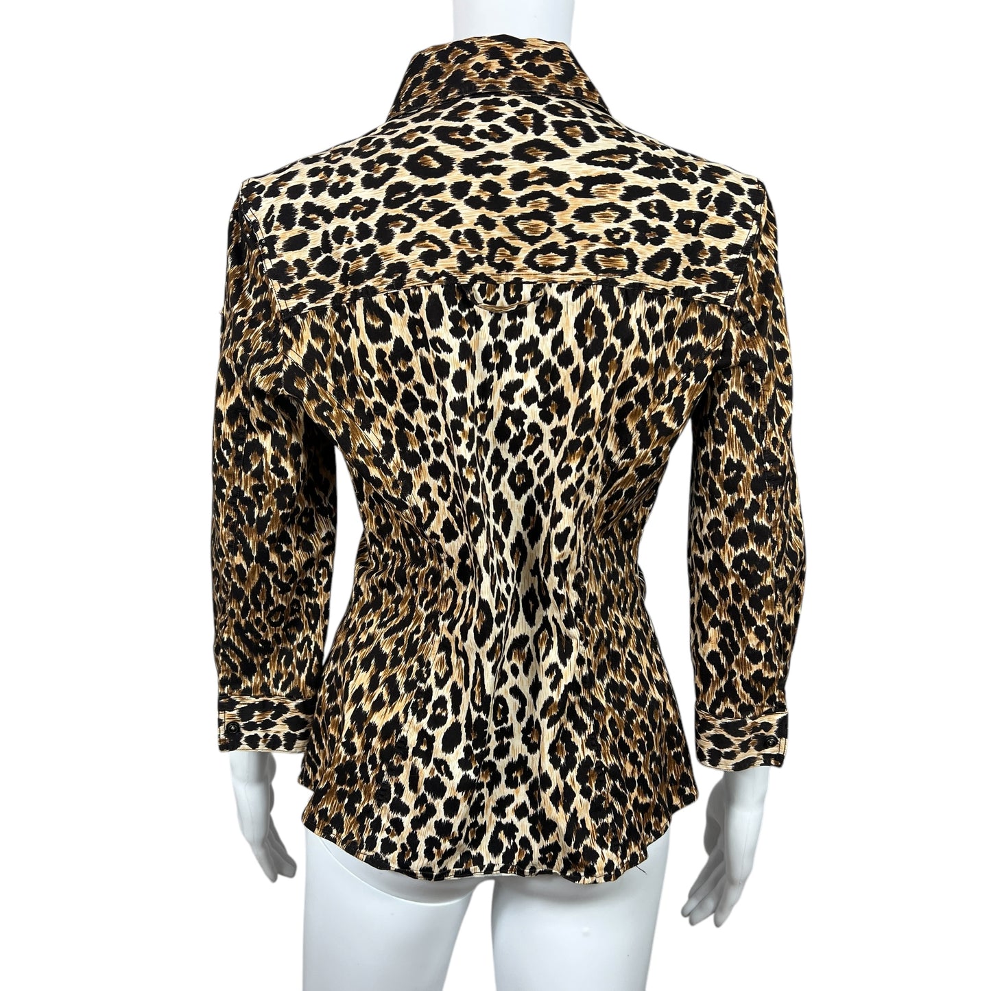 D&G Dolce & Gabbana Leopard Print Cargo Pocket Blouse